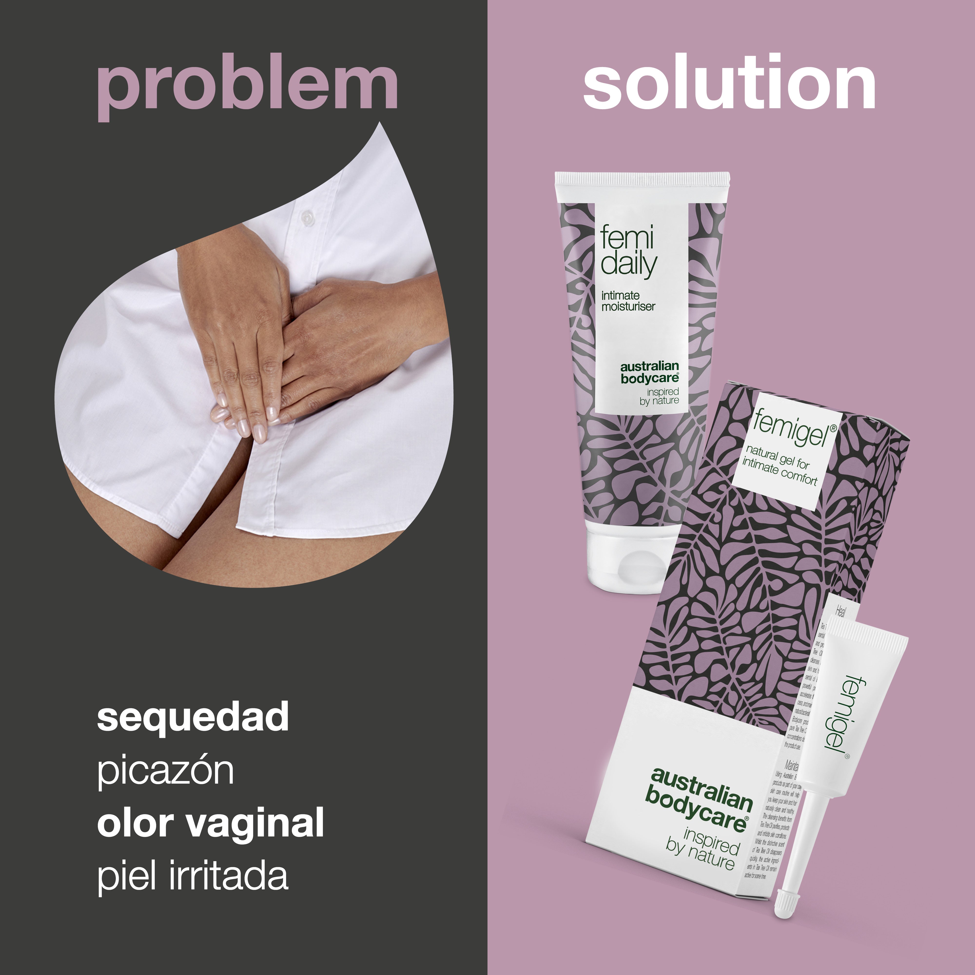 2x productos íntimos para molestias íntimas — Productos íntimos para sequedad vaginal, picazón genital y olor vaginal