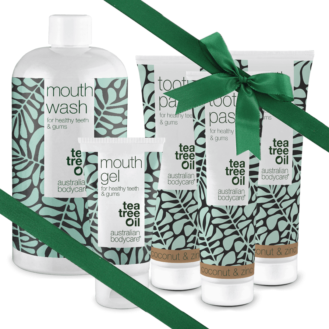 Regalo para el abuelo - Cuidado bucal 5 productos con Aceite de Árbol de Té