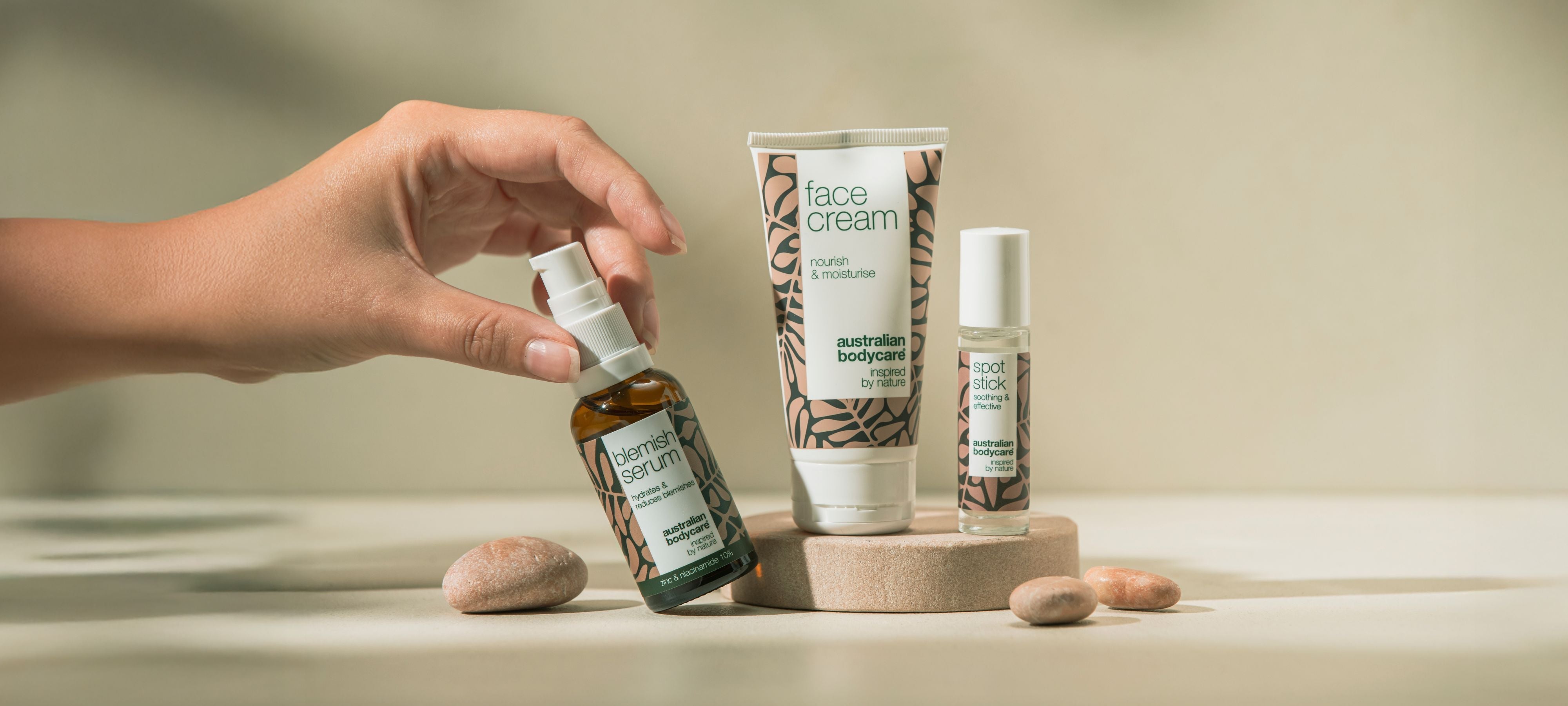 Productos faciales para el acné