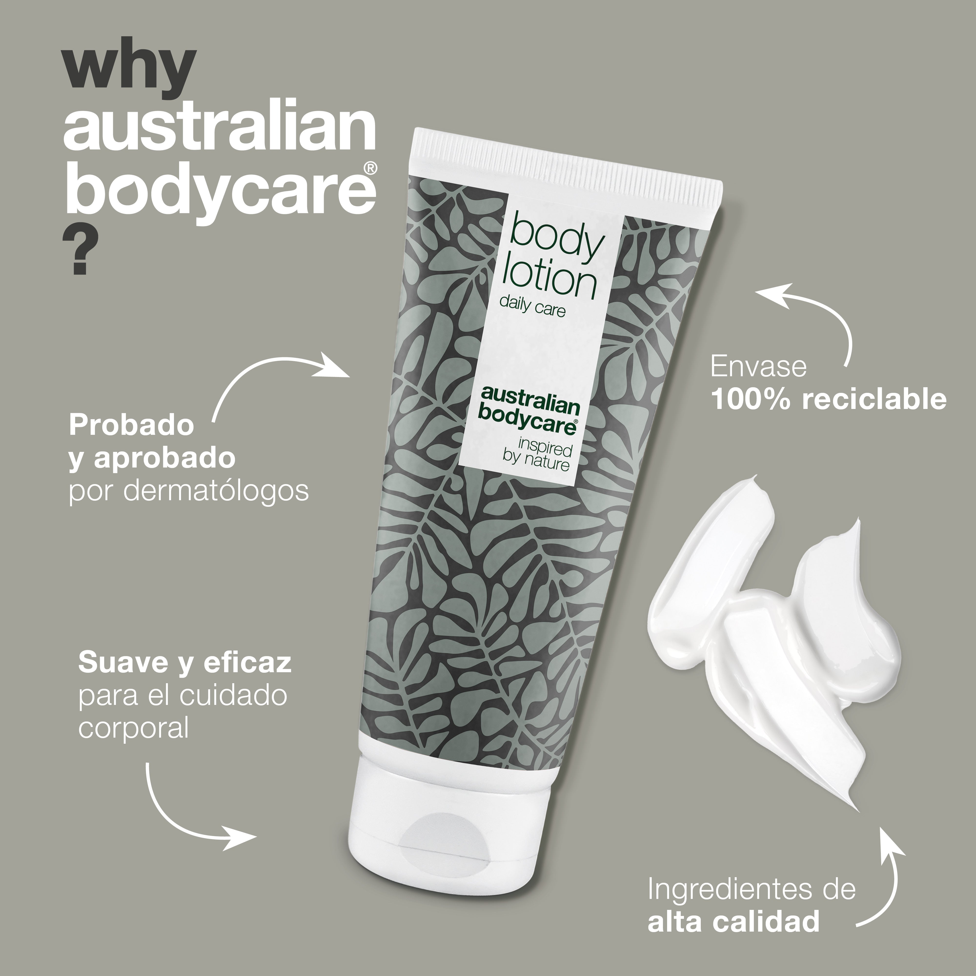 Loción corporal de árbol de té contra la piel seca y las manchas — Hidratante corporal para pieles congestionadas y escamosas del cuerpo