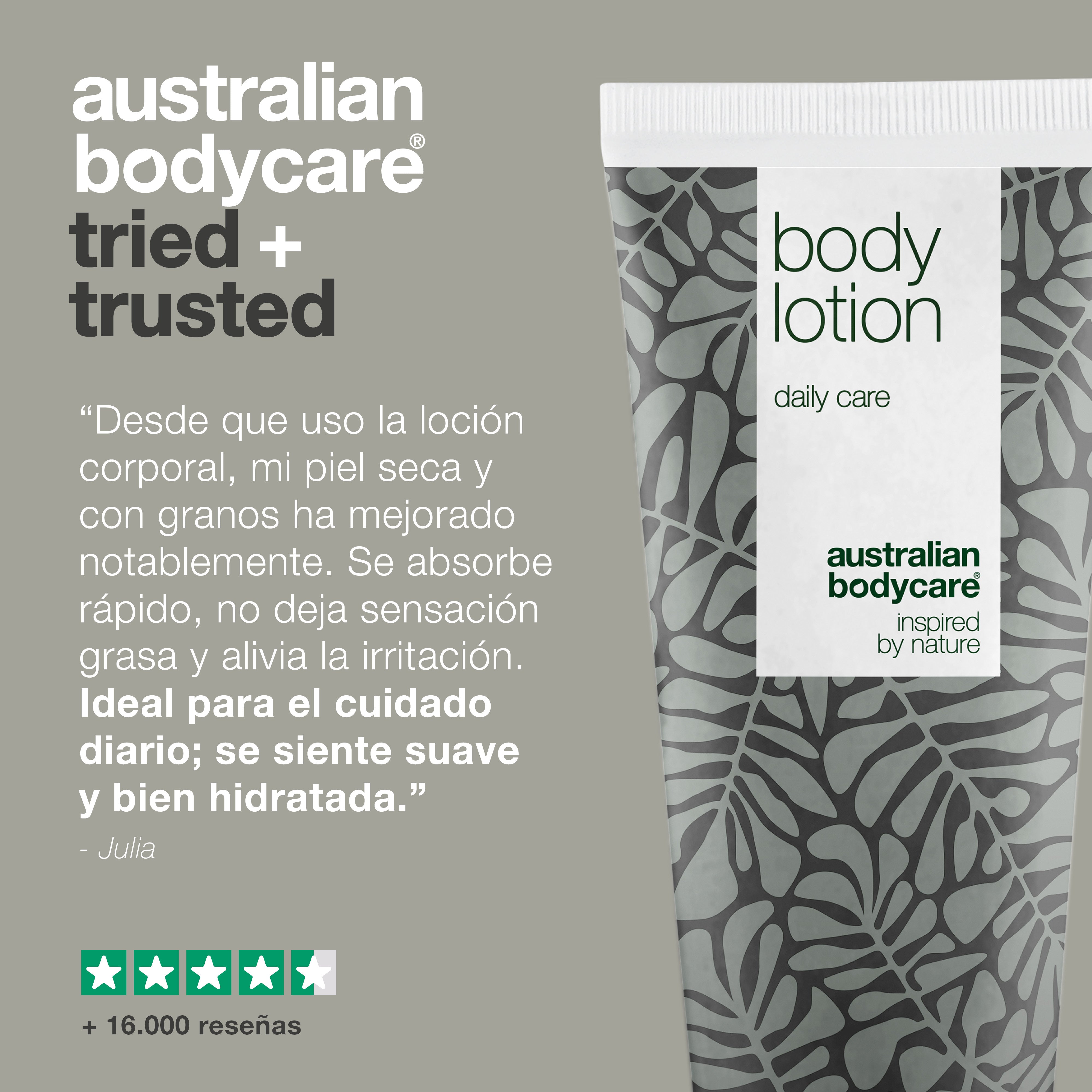 Loción corporal de árbol de té contra la piel seca y las manchas — Hidratante corporal para pieles congestionadas y escamosas del cuerpo