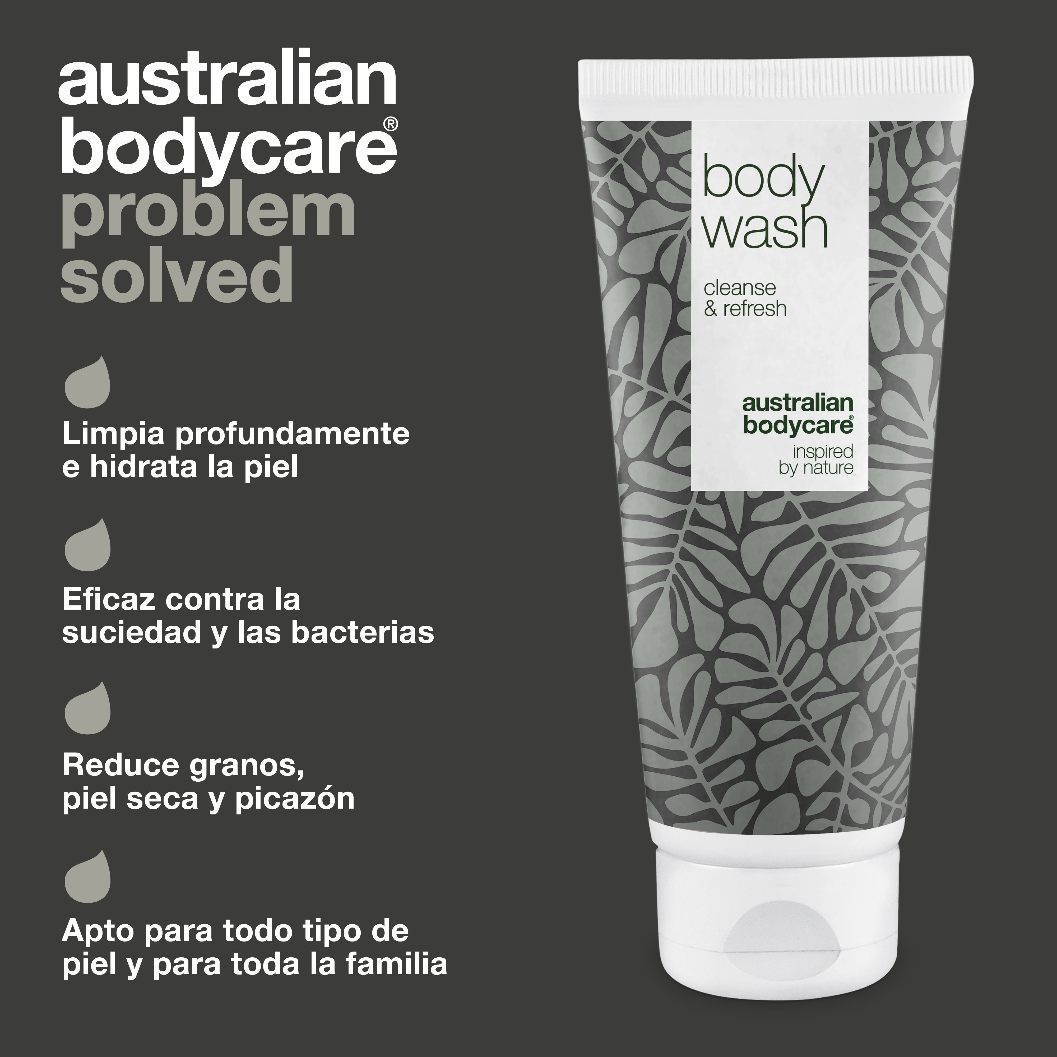 Gel de baño para imperfecciones y olor corporal: gel de baño que reduce el olor corporal, el mal olor de los pies y las manchas, dejando la piel fresca y limpia.