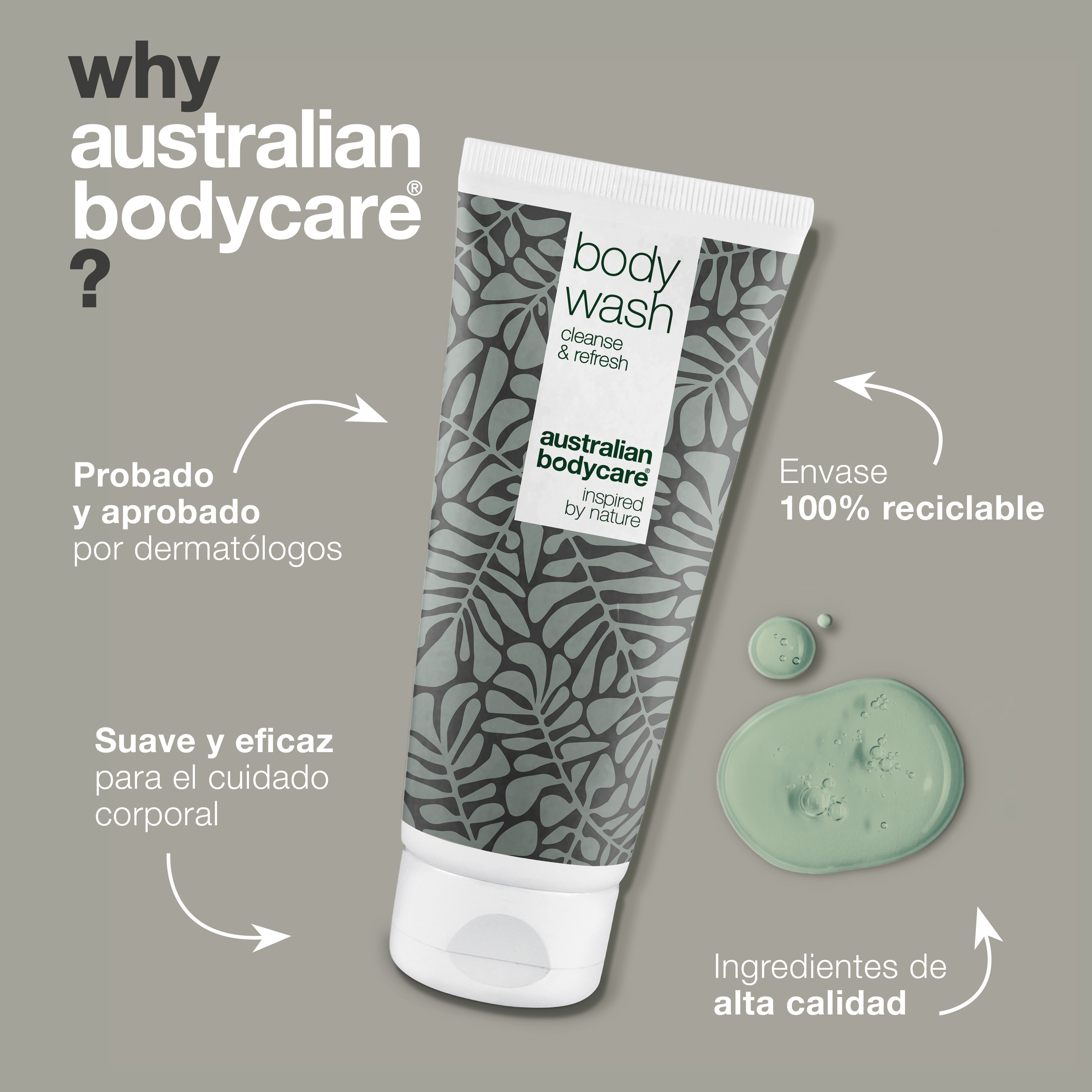 Gel de baño para imperfecciones y olor corporal: gel de baño que reduce el olor corporal, el mal olor de los pies y las manchas, dejando la piel fresca y limpia.