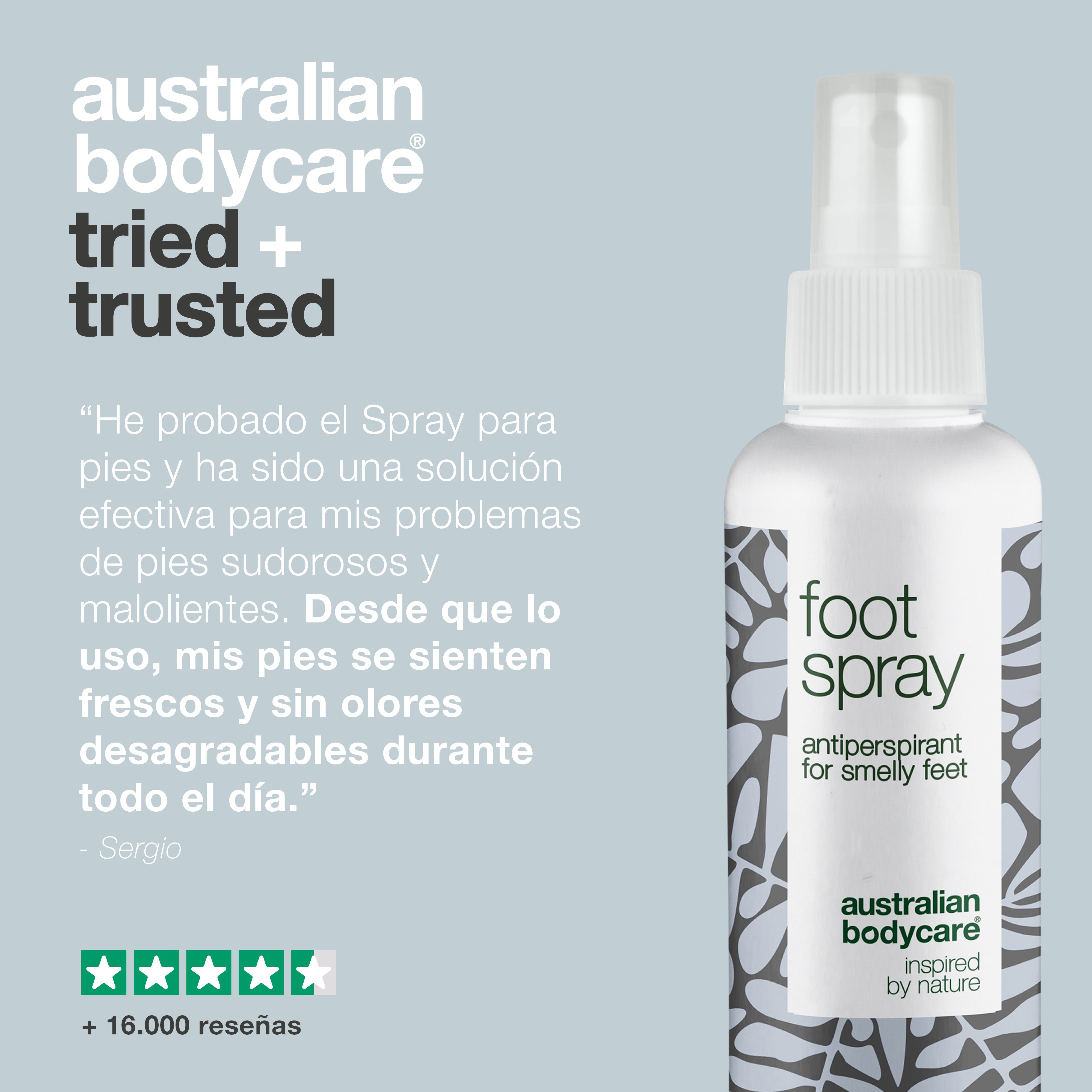 Spray para pies contra el mal olor de los pies: spray antitranspirante para pies y dedos de los pies malolientes y sudorosos