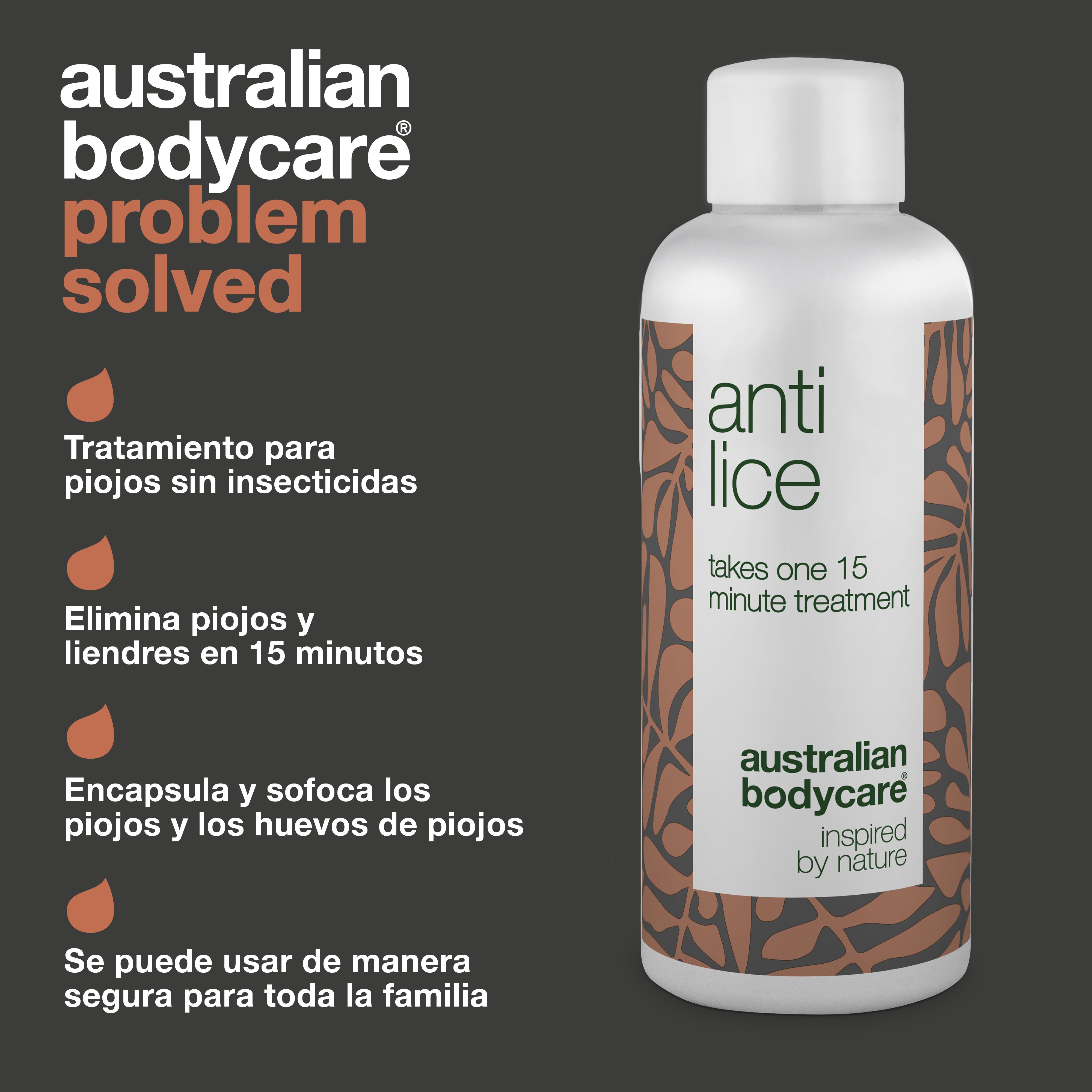 Tratamiento contra piojos: cura eficaz para piojos y huevos en 15 minutos: tratamiento contra piojos no tóxico con ingredientes naturales. Encapsula y asfixia piojos y huevos. Sin parabenos ni insecticidas.