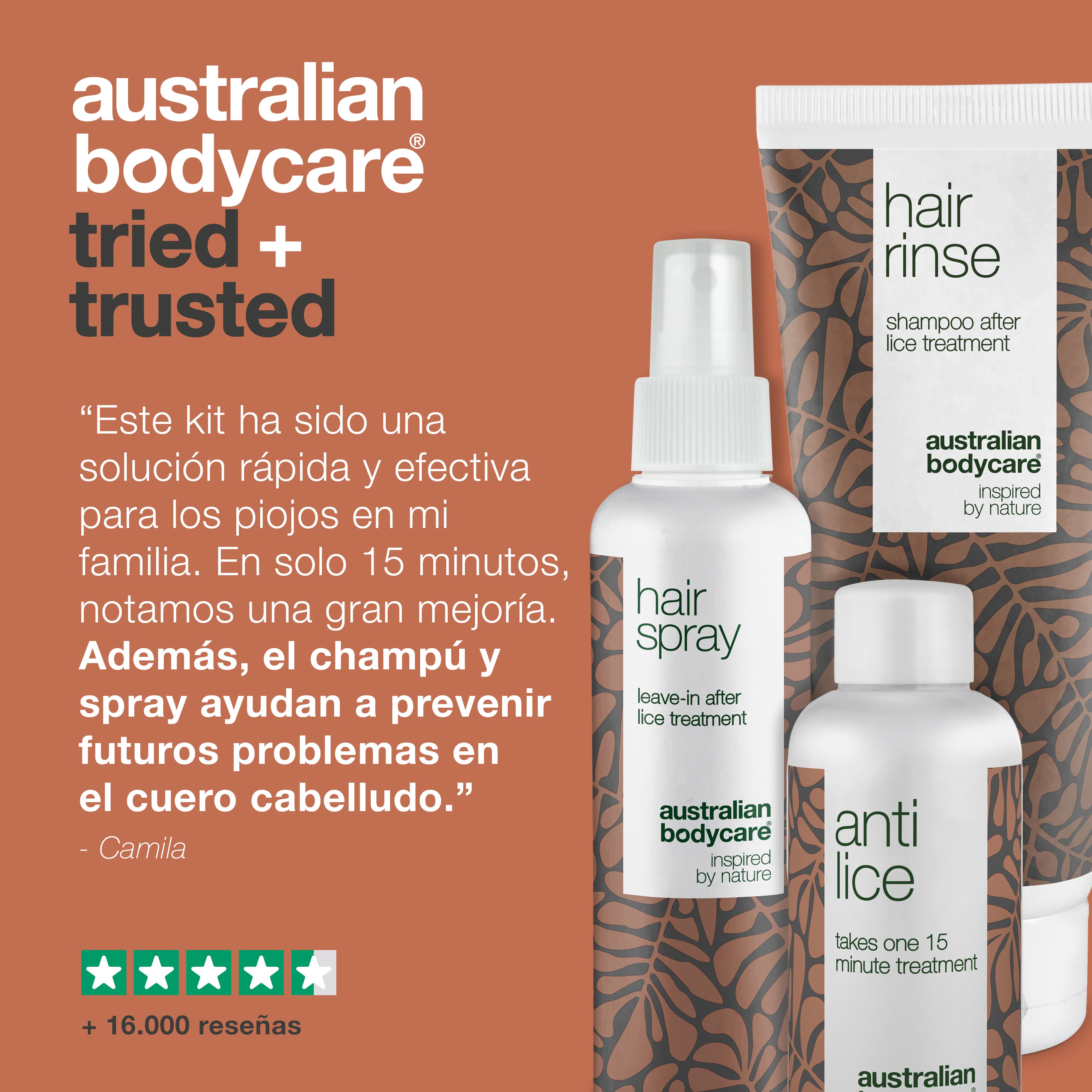 Kit de tratamiento para piojos: 3 productos para un control rápido de los piojos