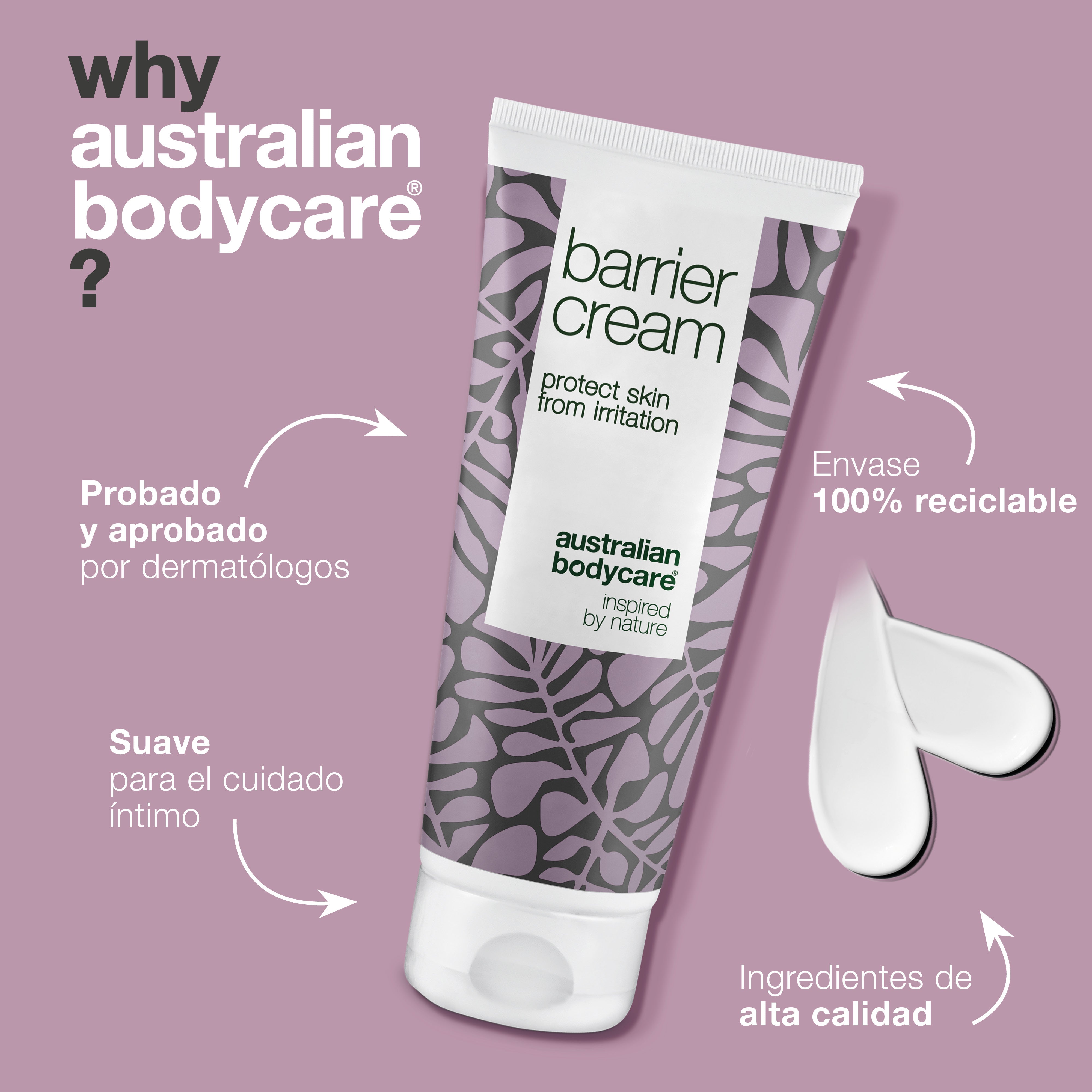 Crema barrera íntima para rojeces y molestias — La crema de 100 ml protege la zona íntima de la irritación, la humedad y la fricción. Los ingredientes naturales calman y cuidan la piel sensible.