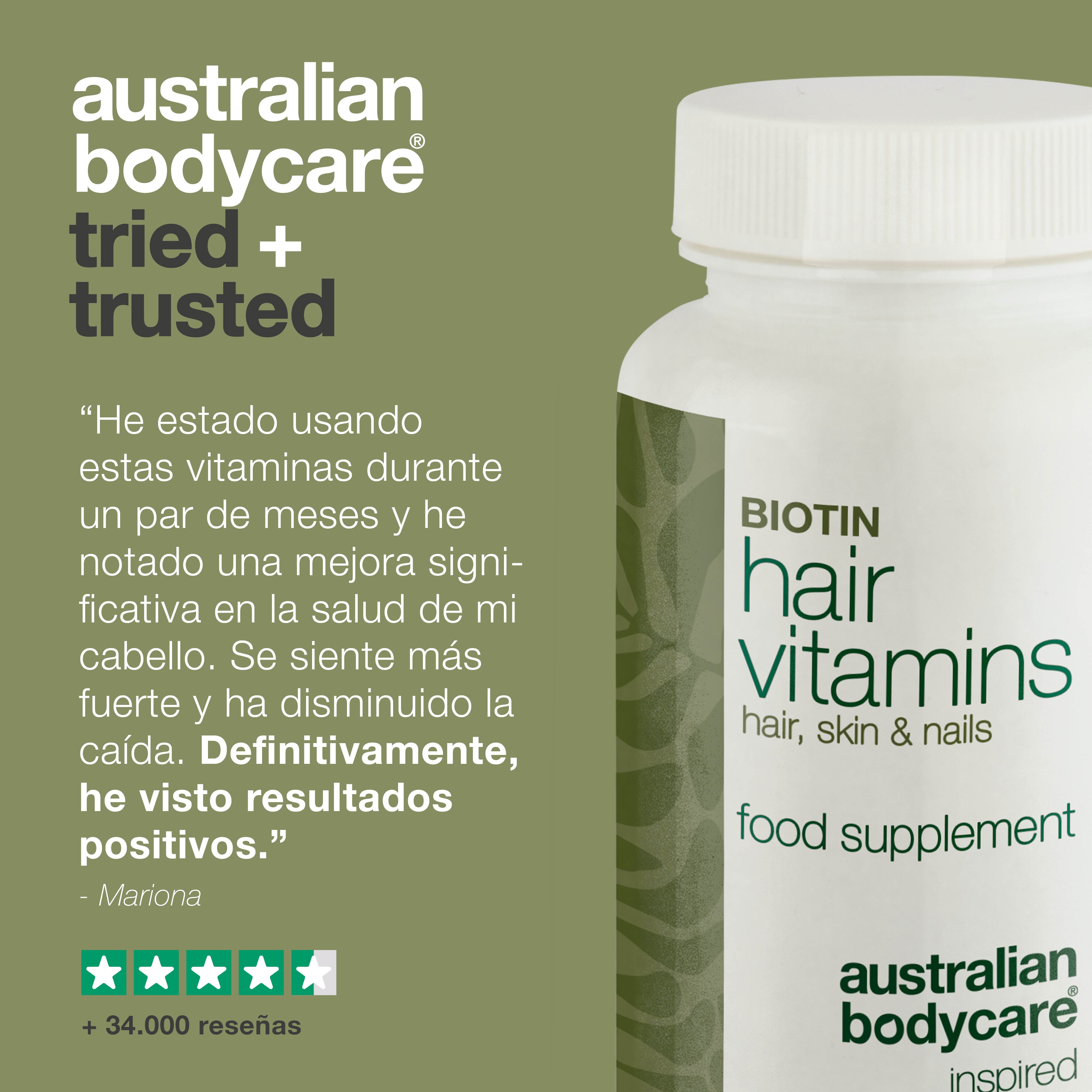 Vitaminas para el pelo con Biotina — Biotina para un pelo sano y bonito