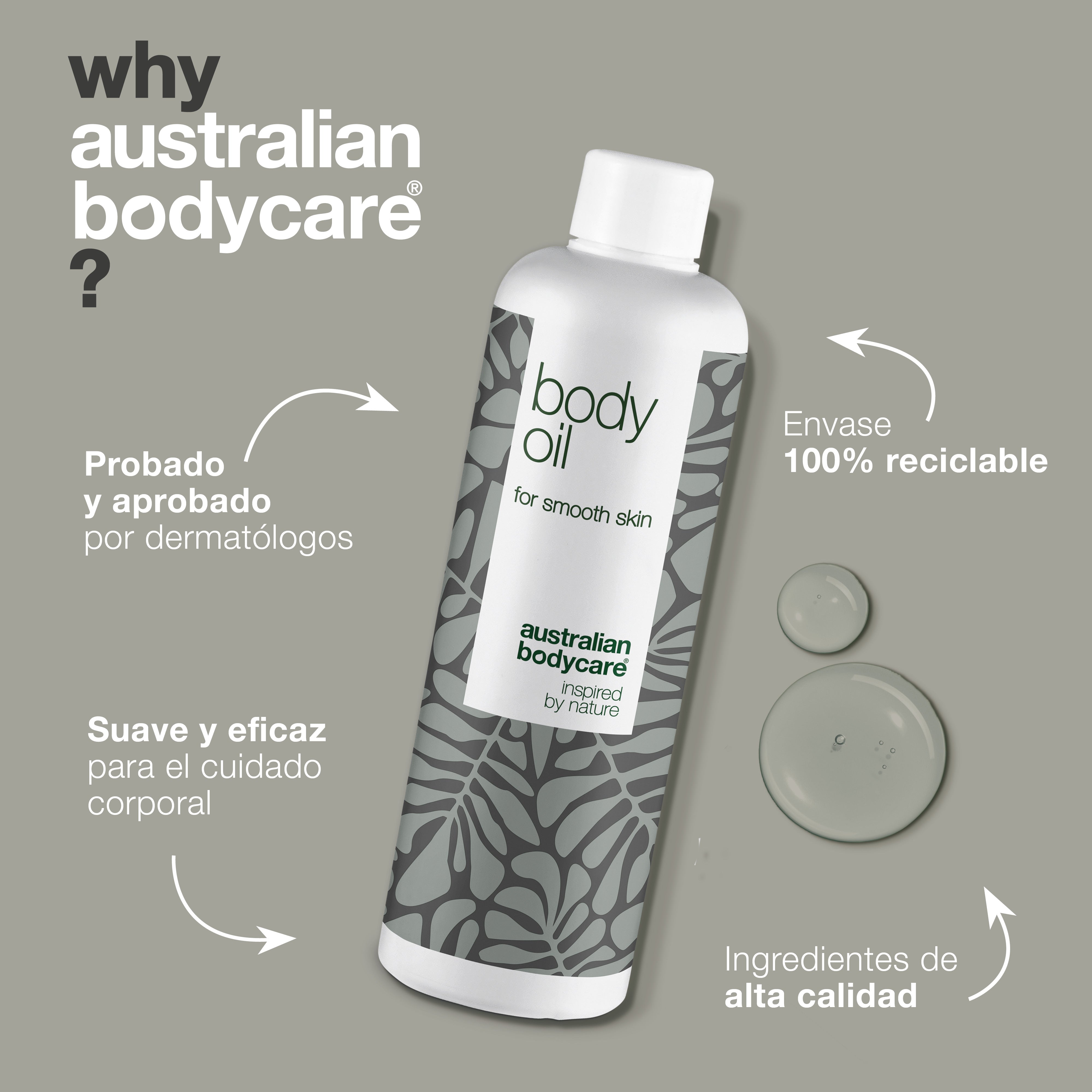 Body Oil – Reduce estrías, cicatrices y manchas oscuras — Body Oil reduce estrías, cicatrices y manchas. Con aceite de almendras, escualano y vitamina E, hidrata y suaviza la piel.
