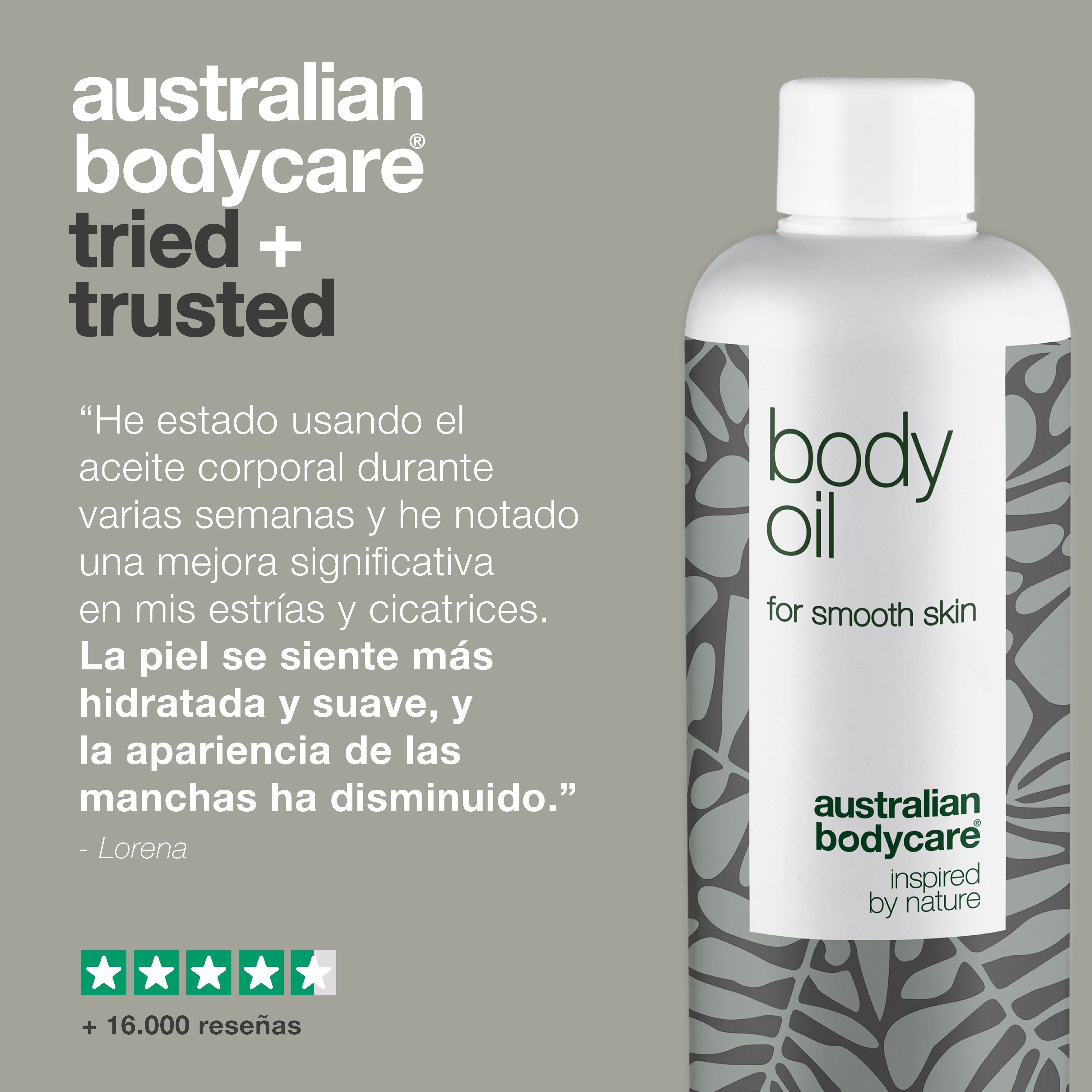 Body Oil – Reduce estrías, cicatrices y manchas oscuras — Body Oil reduce estrías, cicatrices y manchas. Con aceite de almendras, escualano y vitamina E, hidrata y suaviza la piel.