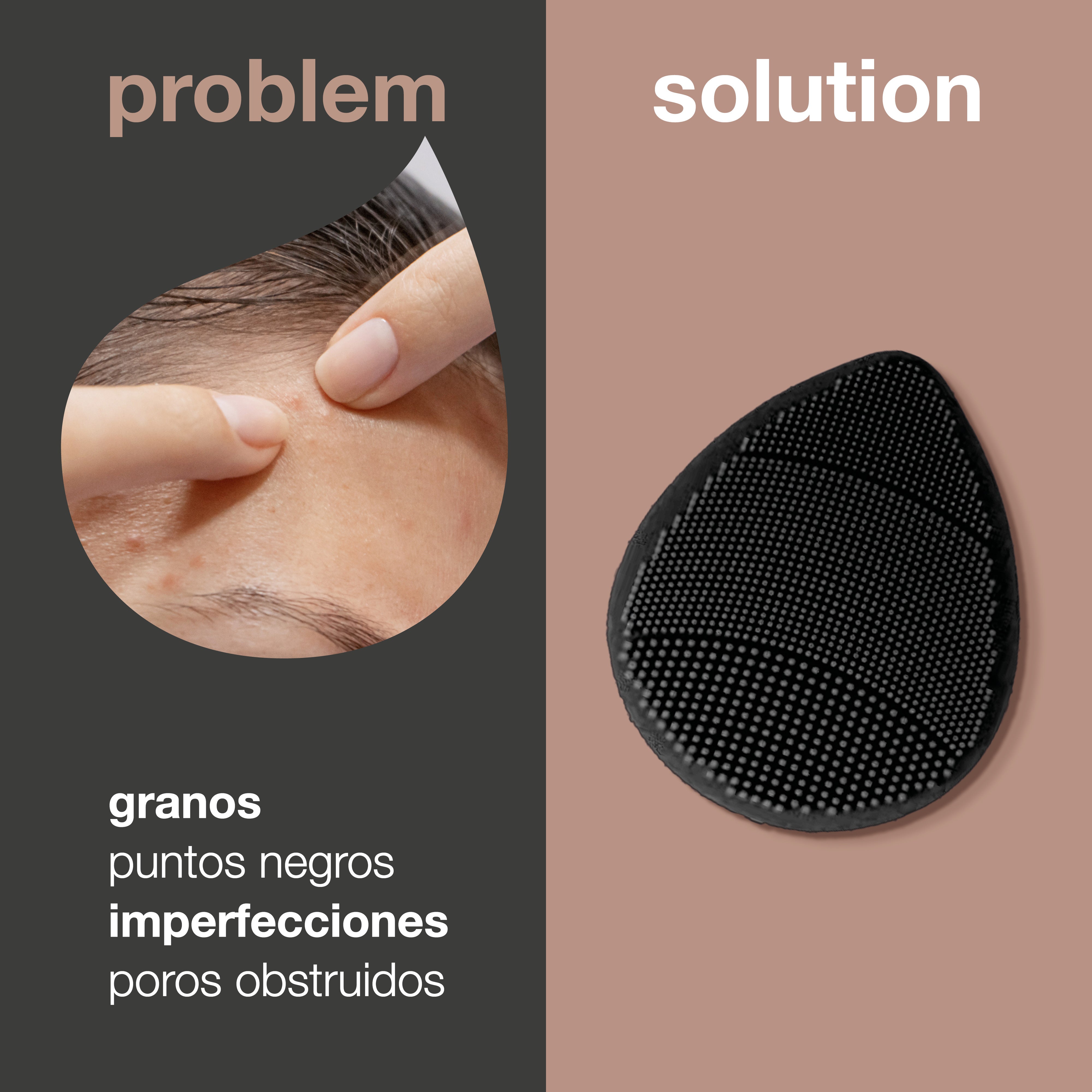 Cepillo de limpieza facial para exfoliación — Face Scrubber para la limpieza y exfoliación diaria del rostro