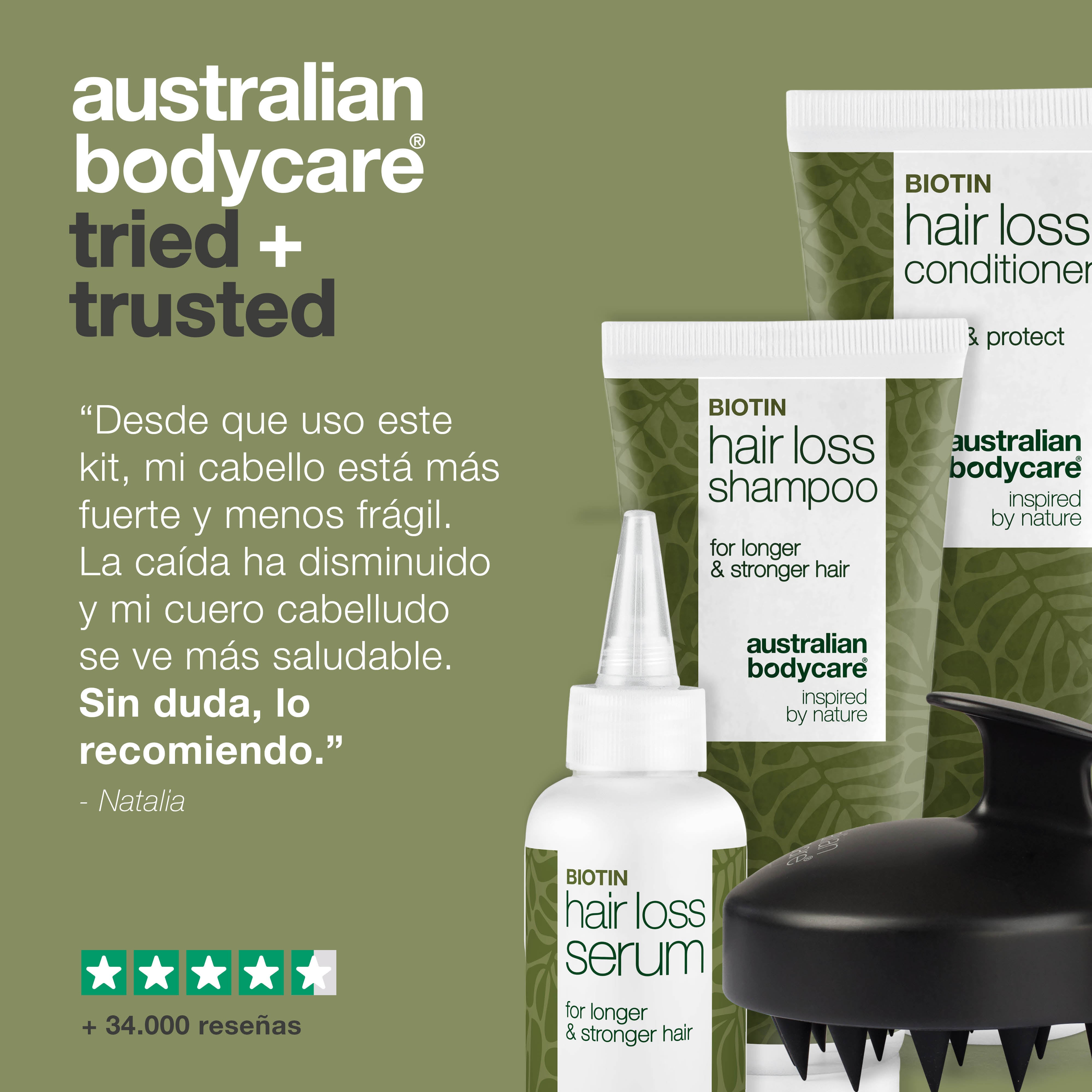 El Kit definitivo para la caída del cabello — 4 productos para la caída y el adelgazamiento del cabello