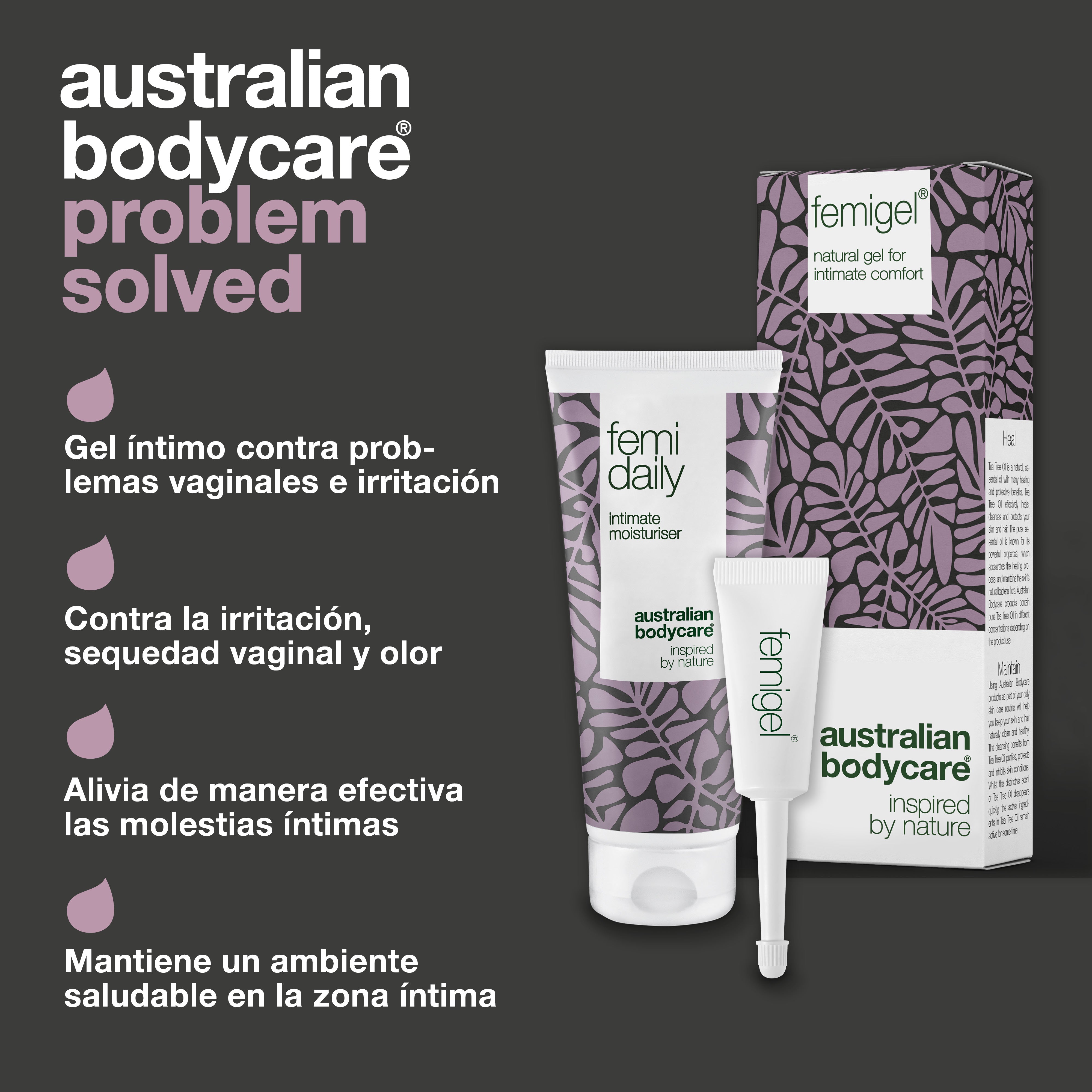 2x productos íntimos para molestias íntimas — Productos íntimos para sequedad vaginal, picazón genital y olor vaginal