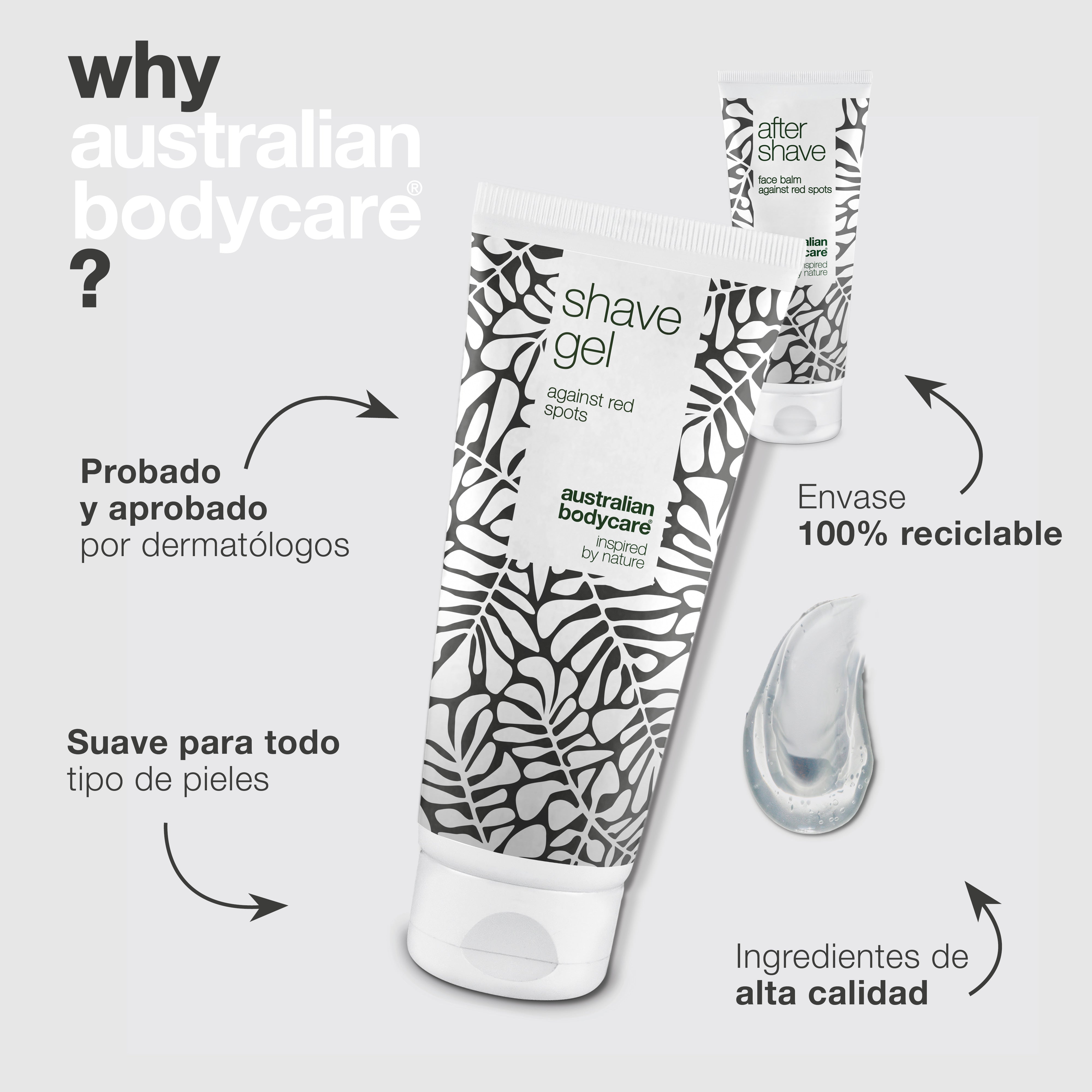 Kit para prevenir las protuberancias y las erupciones causadas por el afeitado: 2 productos para vellos encarnados y quemaduras por afeitado