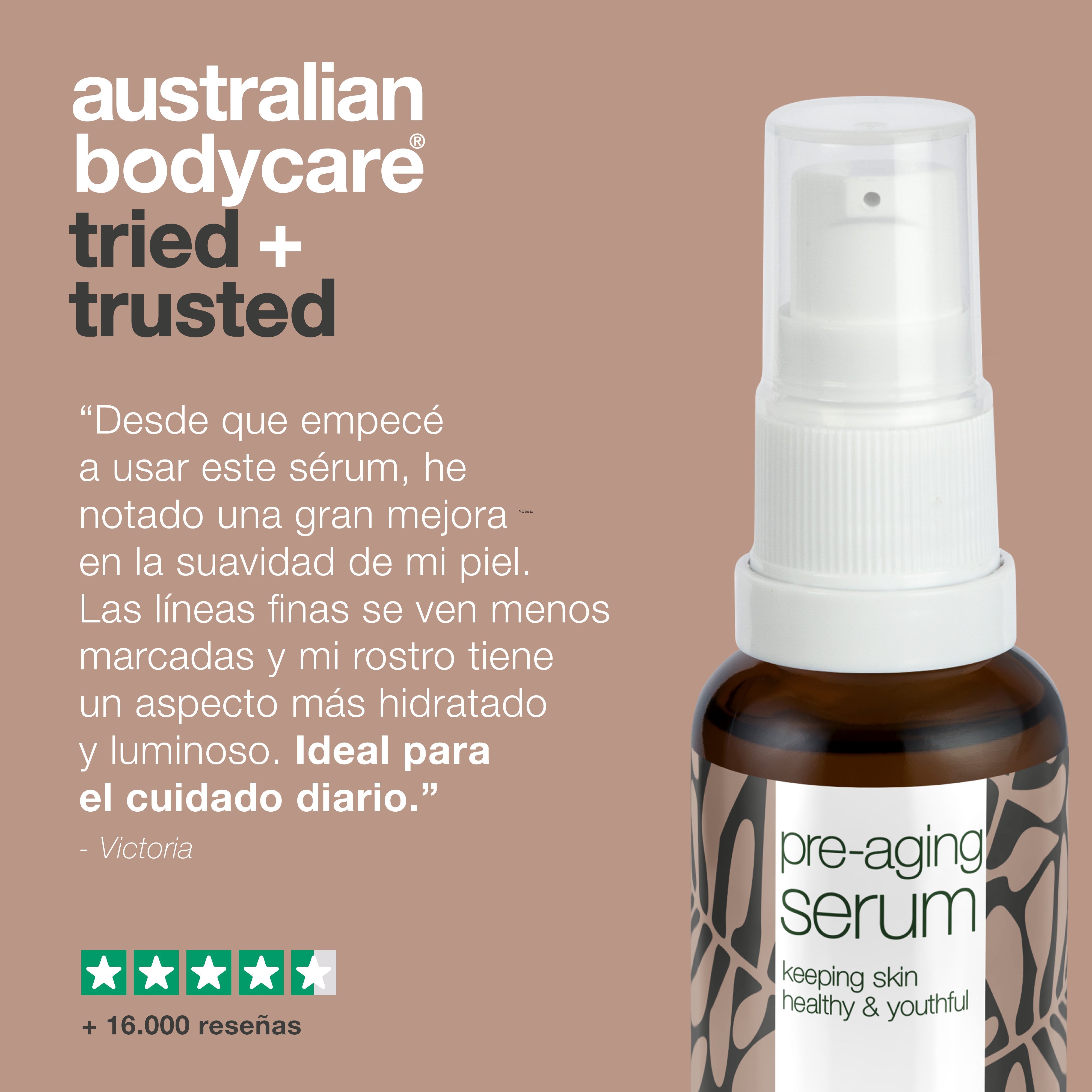 Sérum facial preenvejecimiento para prevenir líneas finas y arrugas — Sérum facial con ácido hialurónico, péptidos y cafeína para prevenir signos de envejecimiento