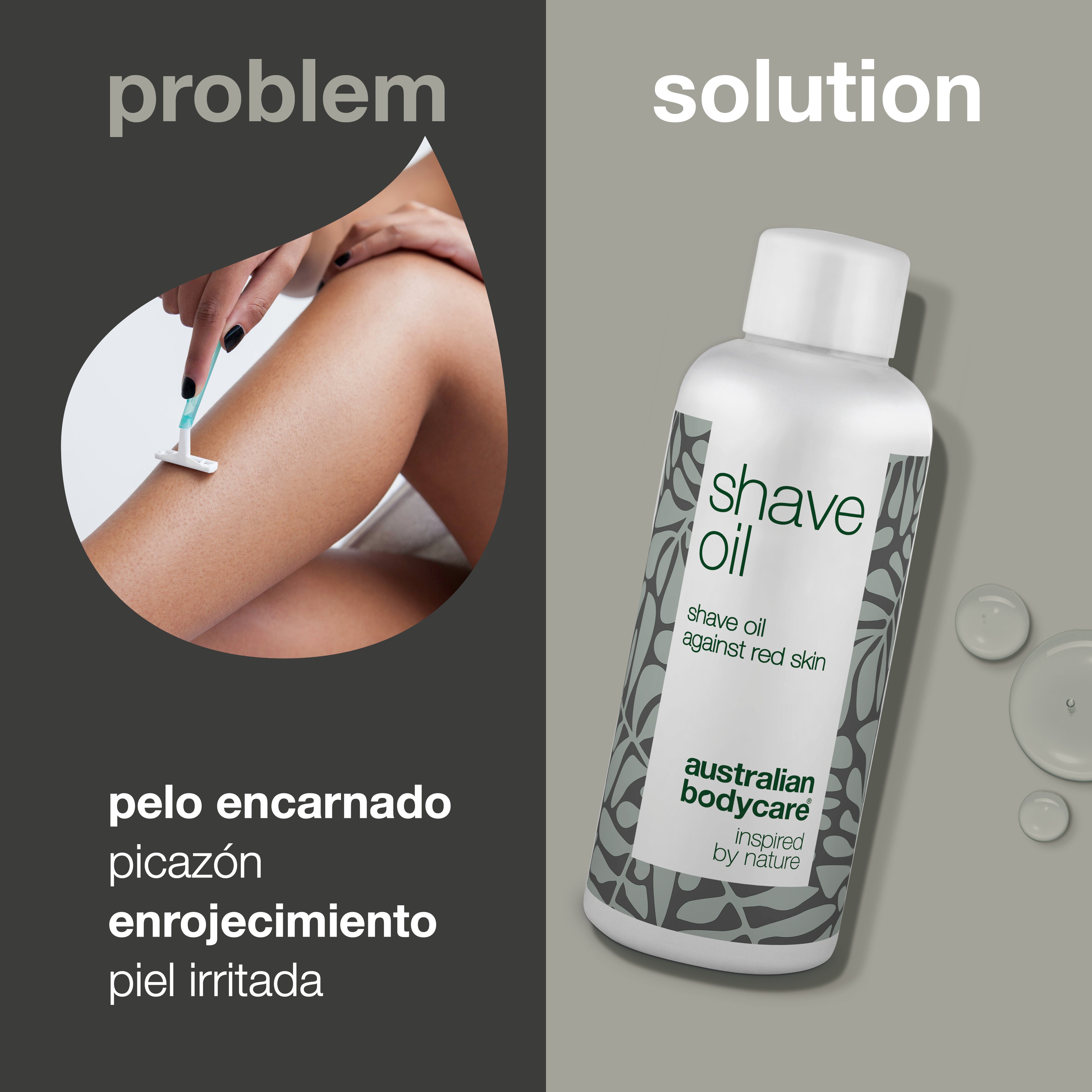 Aceite de afeitar contra las protuberancias y los vellos encarnados: logre un afeitado suave con activos naturales que previenen las protuberancias, el enrojecimiento y los vellos encarnados. Perfecto para todas las zonas de la piel.