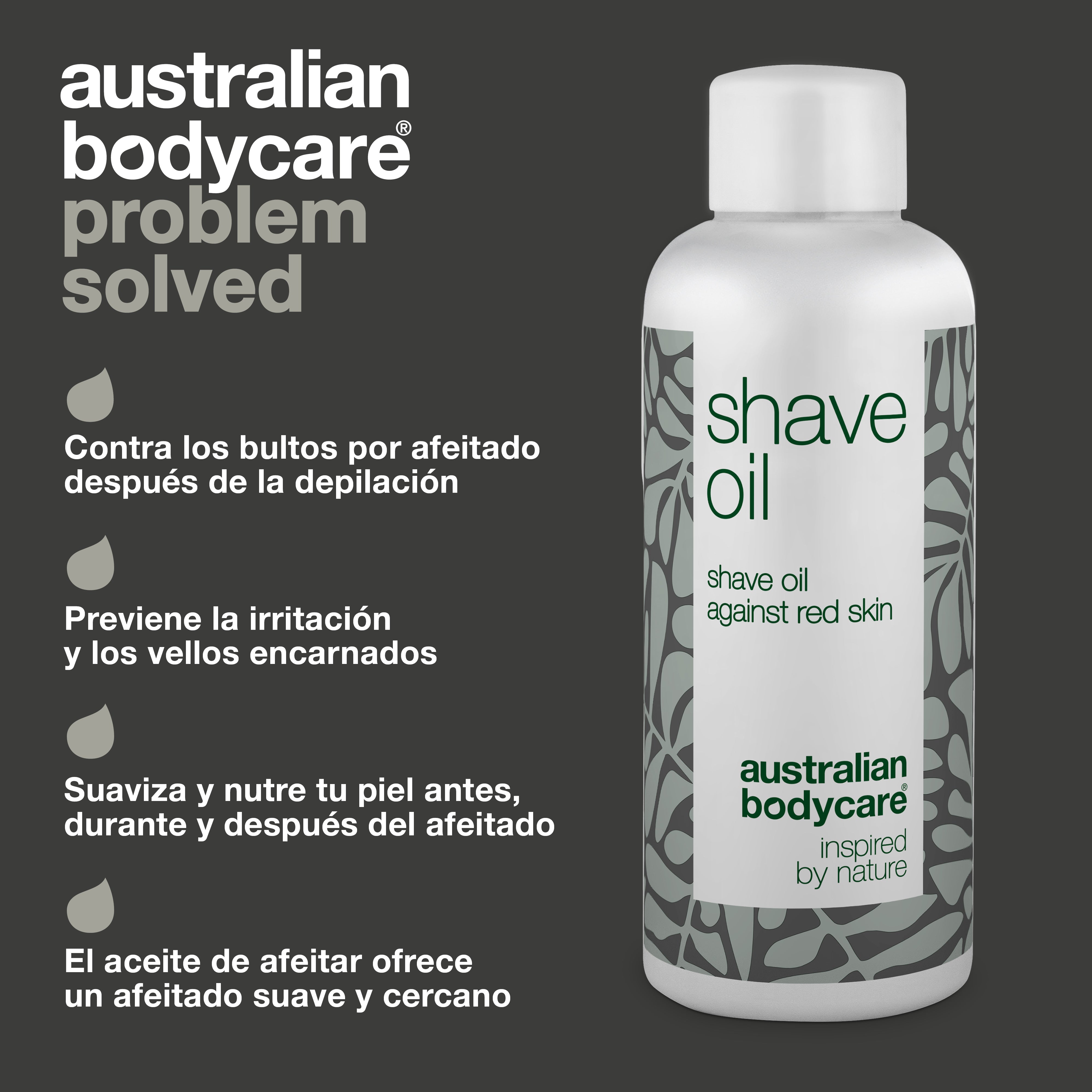Aceite de afeitar contra las protuberancias y los vellos encarnados: logre un afeitado suave con activos naturales que previenen las protuberancias, el enrojecimiento y los vellos encarnados. Perfecto para todas las zonas de la piel.