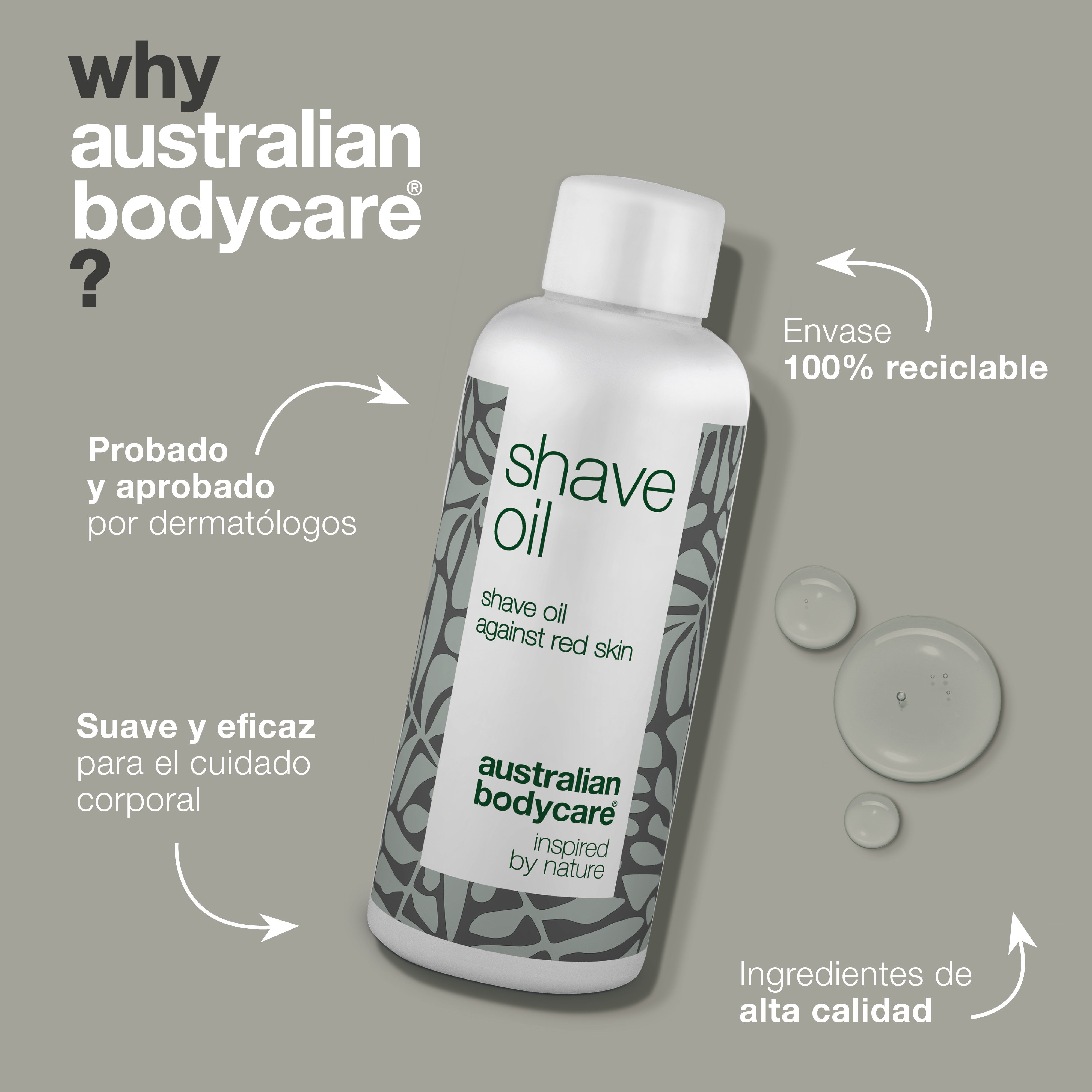 Aceite de afeitar contra las protuberancias y los vellos encarnados: logre un afeitado suave con activos naturales que previenen las protuberancias, el enrojecimiento y los vellos encarnados. Perfecto para todas las zonas de la piel.