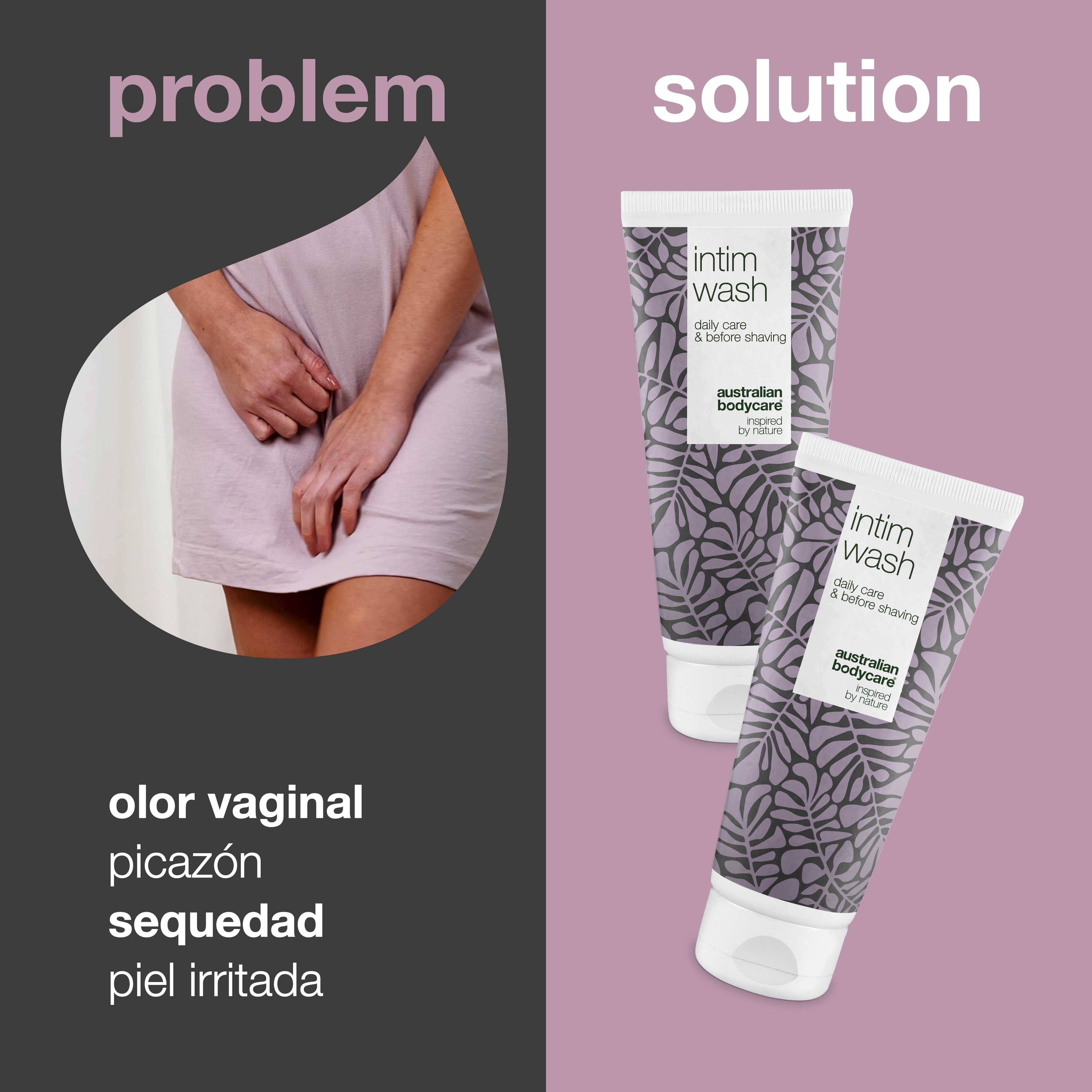 2 x Intim Wash: jabón íntimo para olores no deseados y picazón genital.
