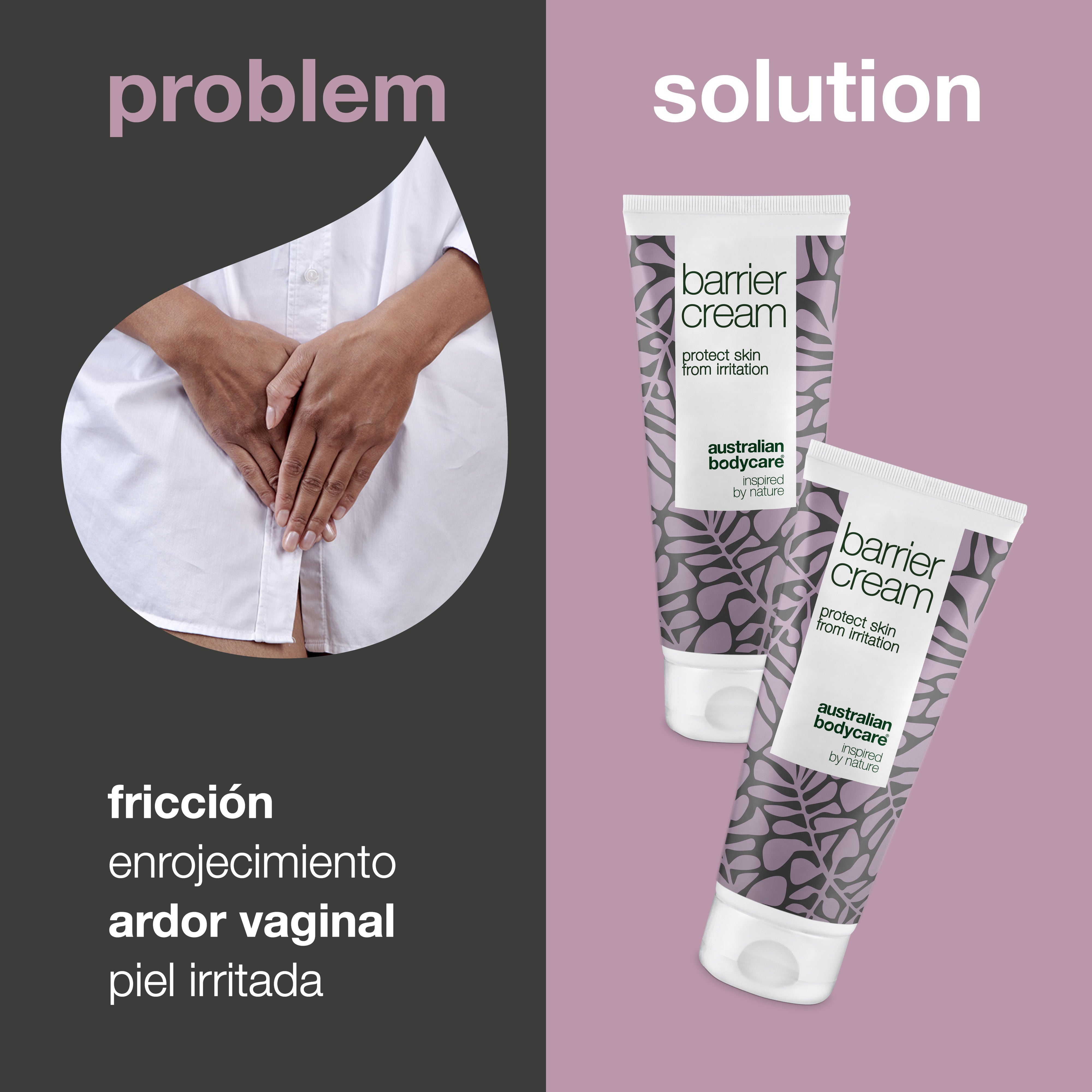 2x Crema barrera íntima contra la irritación — Protección íntima contra el enrojecimiento, el ardor, la fricción y la incontinencia