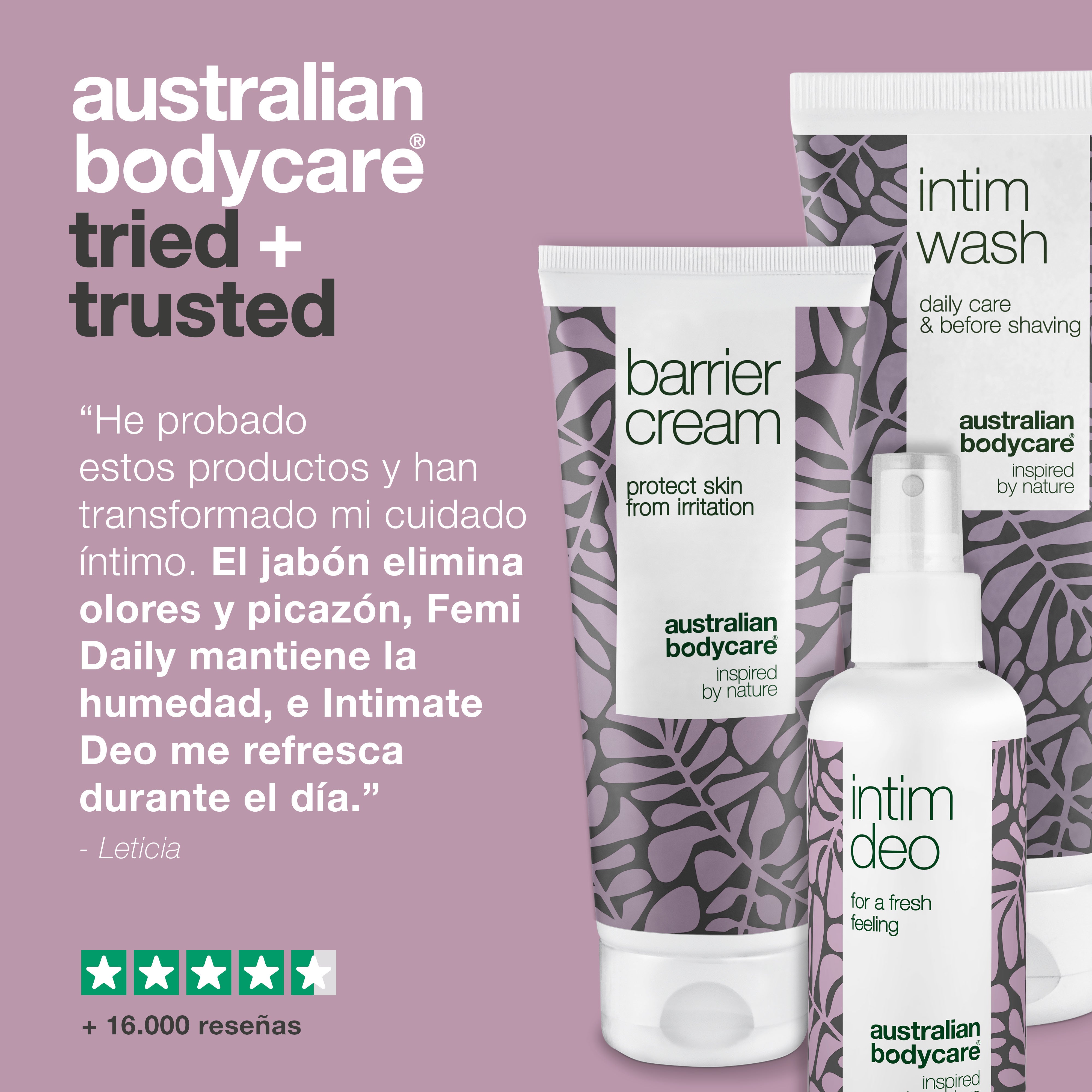 Kit para el cuidado diario del olor de la incontinencia — 3 productos para minimizar el olor íntimo de la incontinencia urinaria