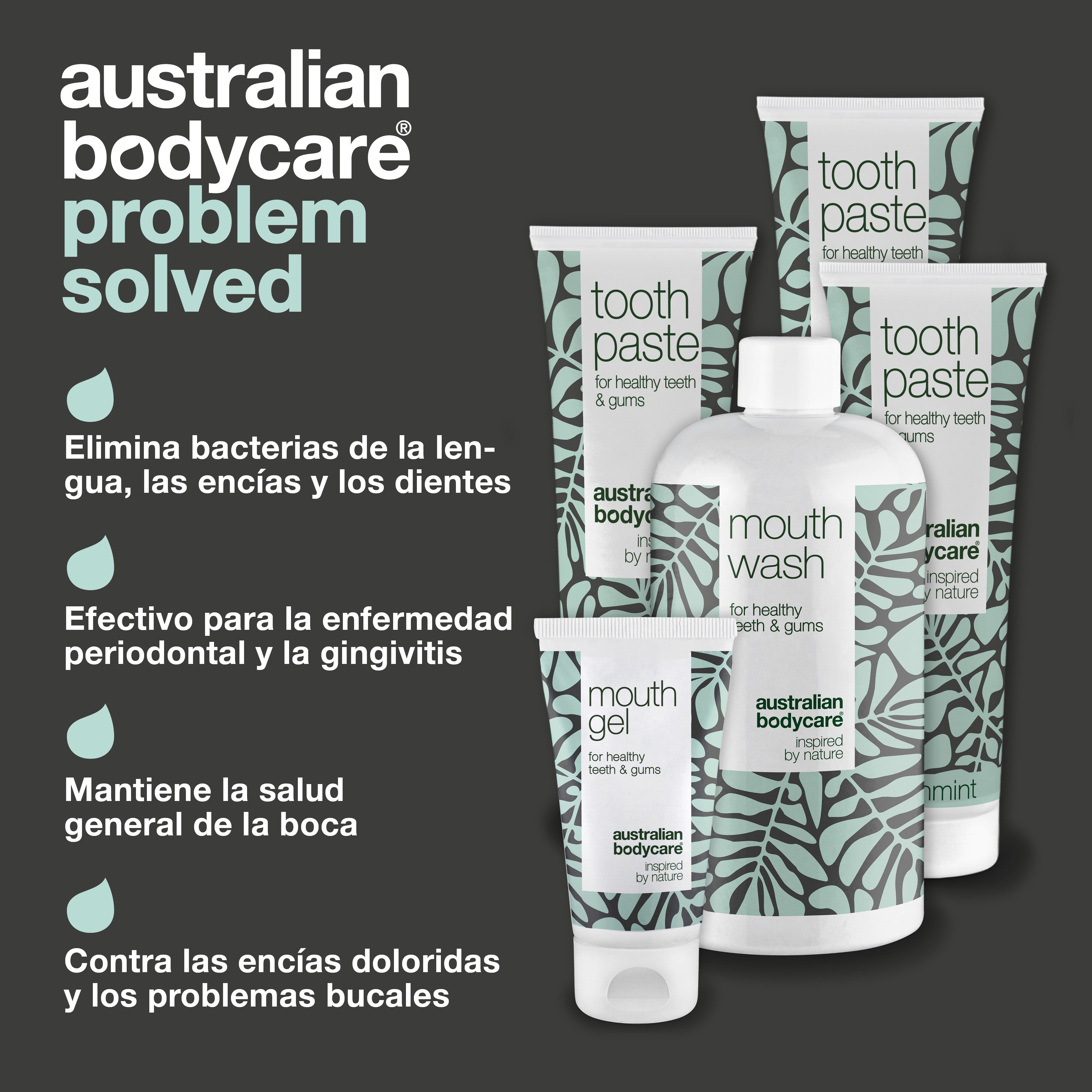5 productos con Aceite de Árbol de Té para una buena higiene bucal — Productos bucales para el cuidado diario de la gingivitis y las aftas bucales