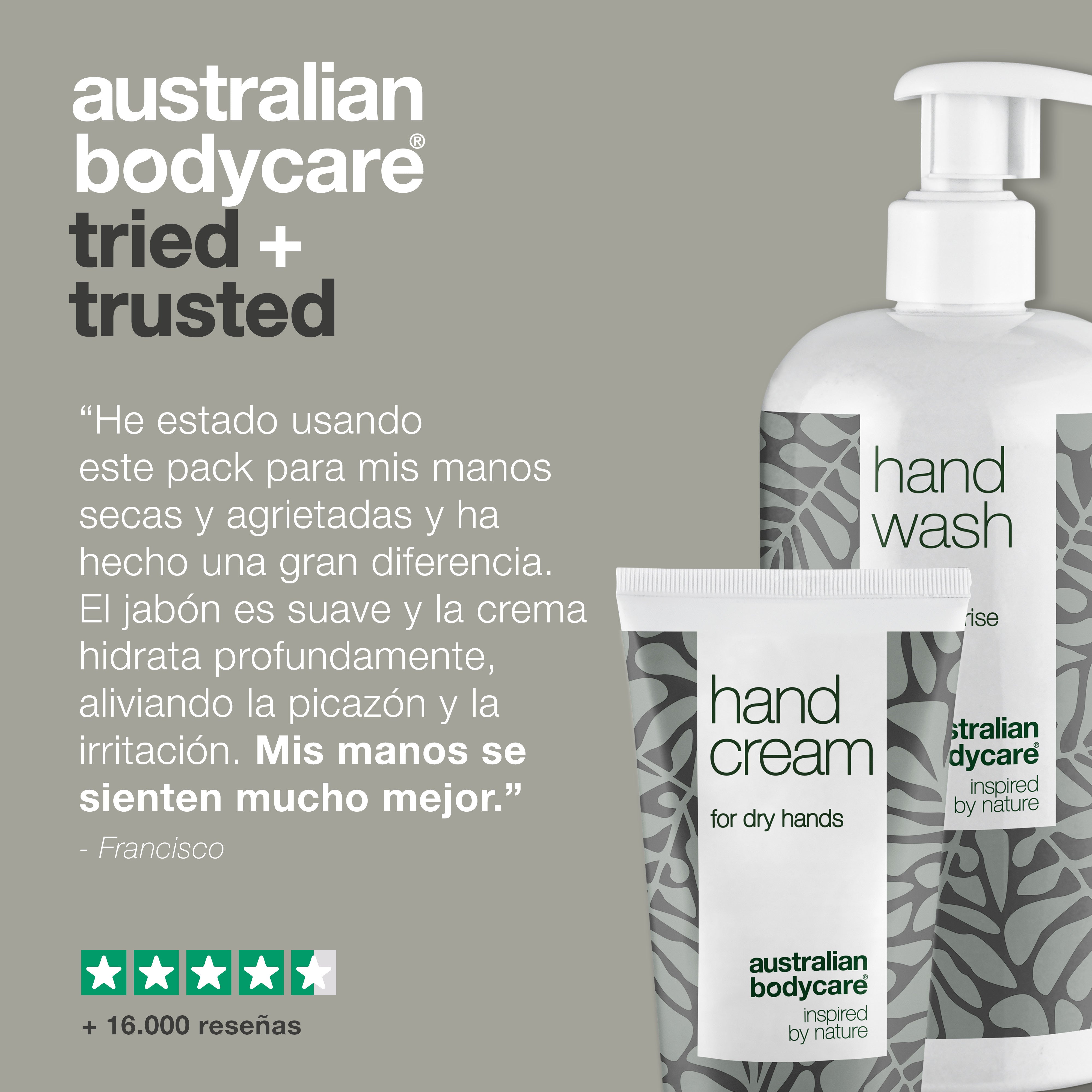 Kit contra el picor de manos con piel seca y dolor de manos — Jabón y crema de manos para manos secas y agrietadas