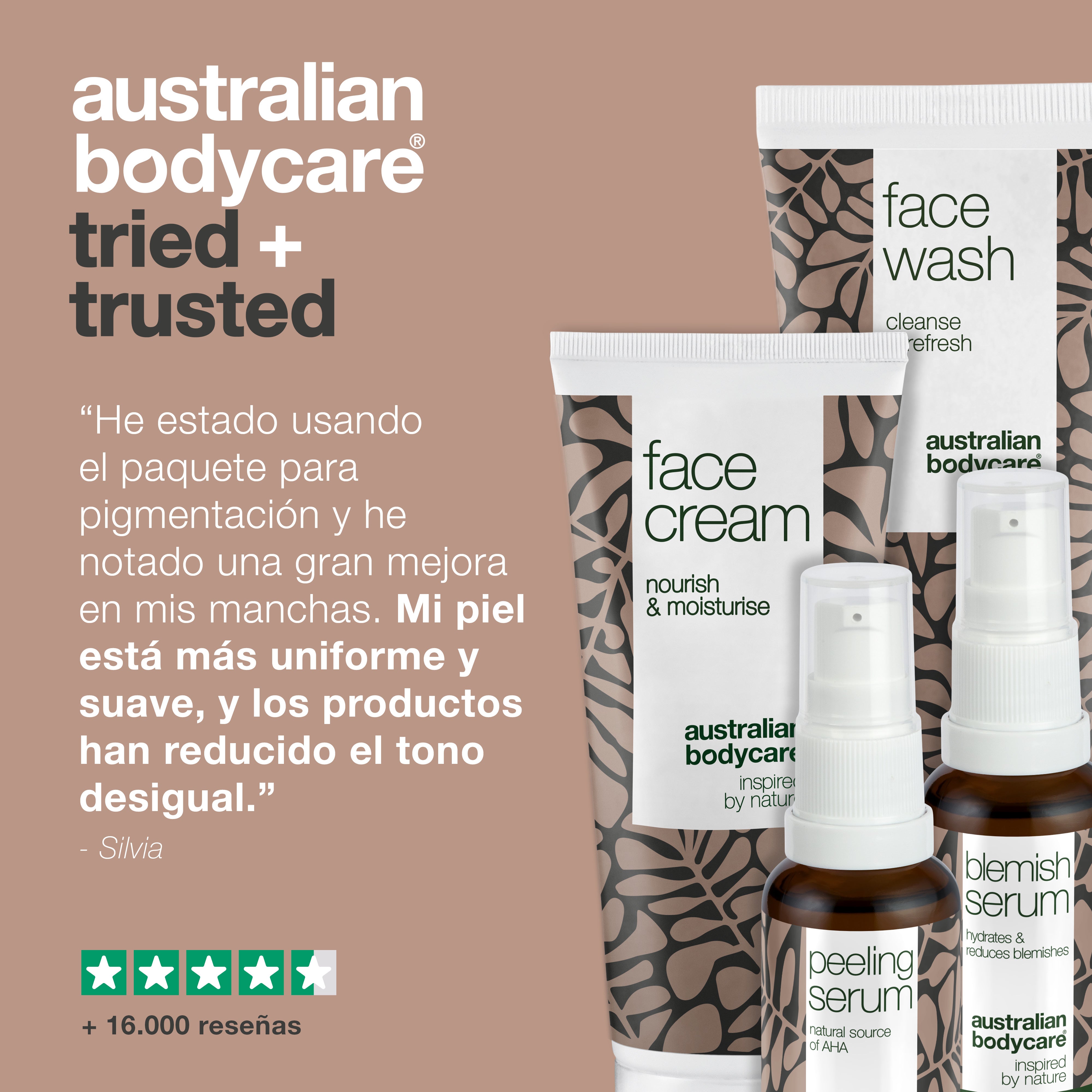 Paquete de pigmentación: reduce los problemas de pigmentación en el rostro.