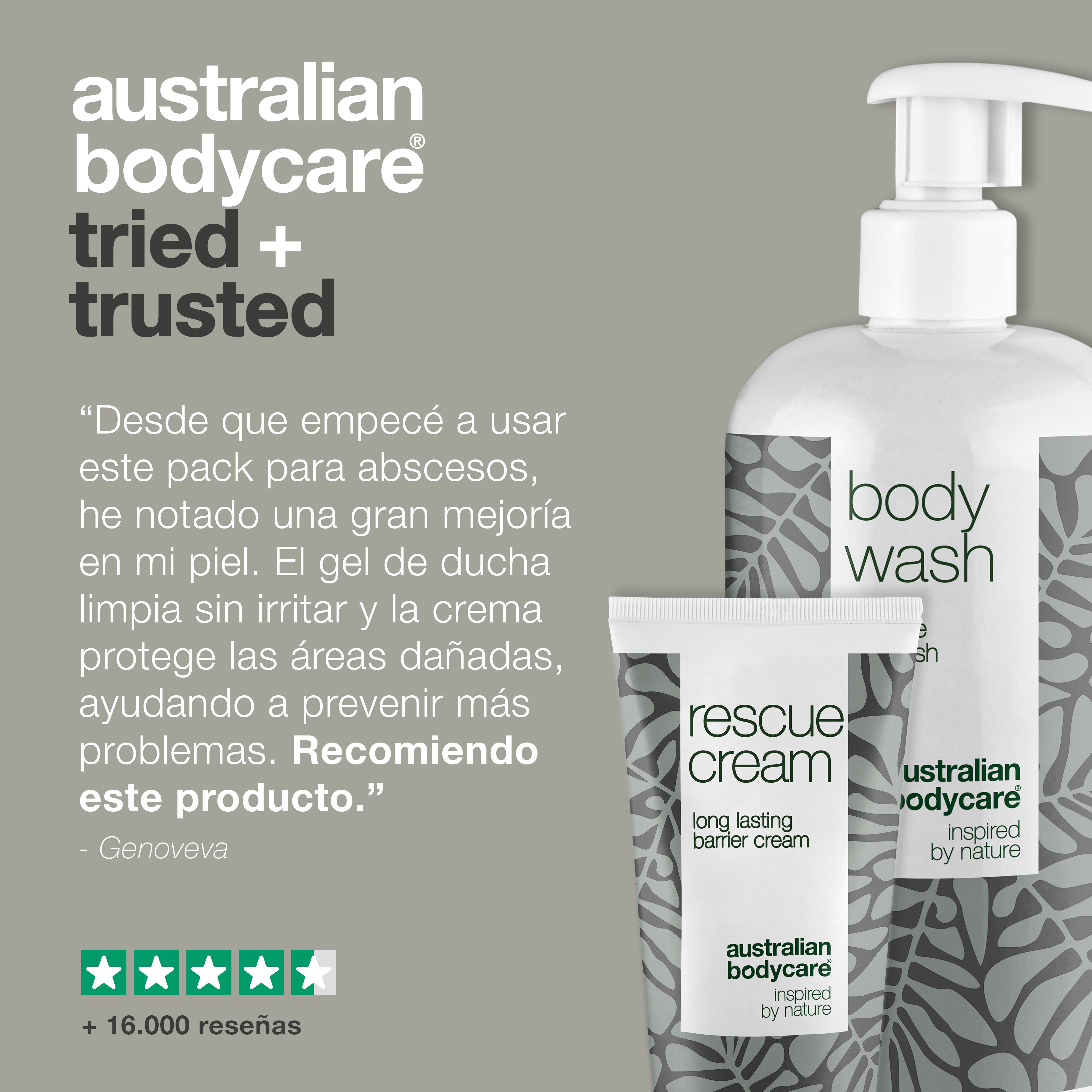 Kit para el cuidado diario de forúnculos — 2 productos para la limpieza diaria y el cuidado de forúnculos, abscesos y piel expuesta