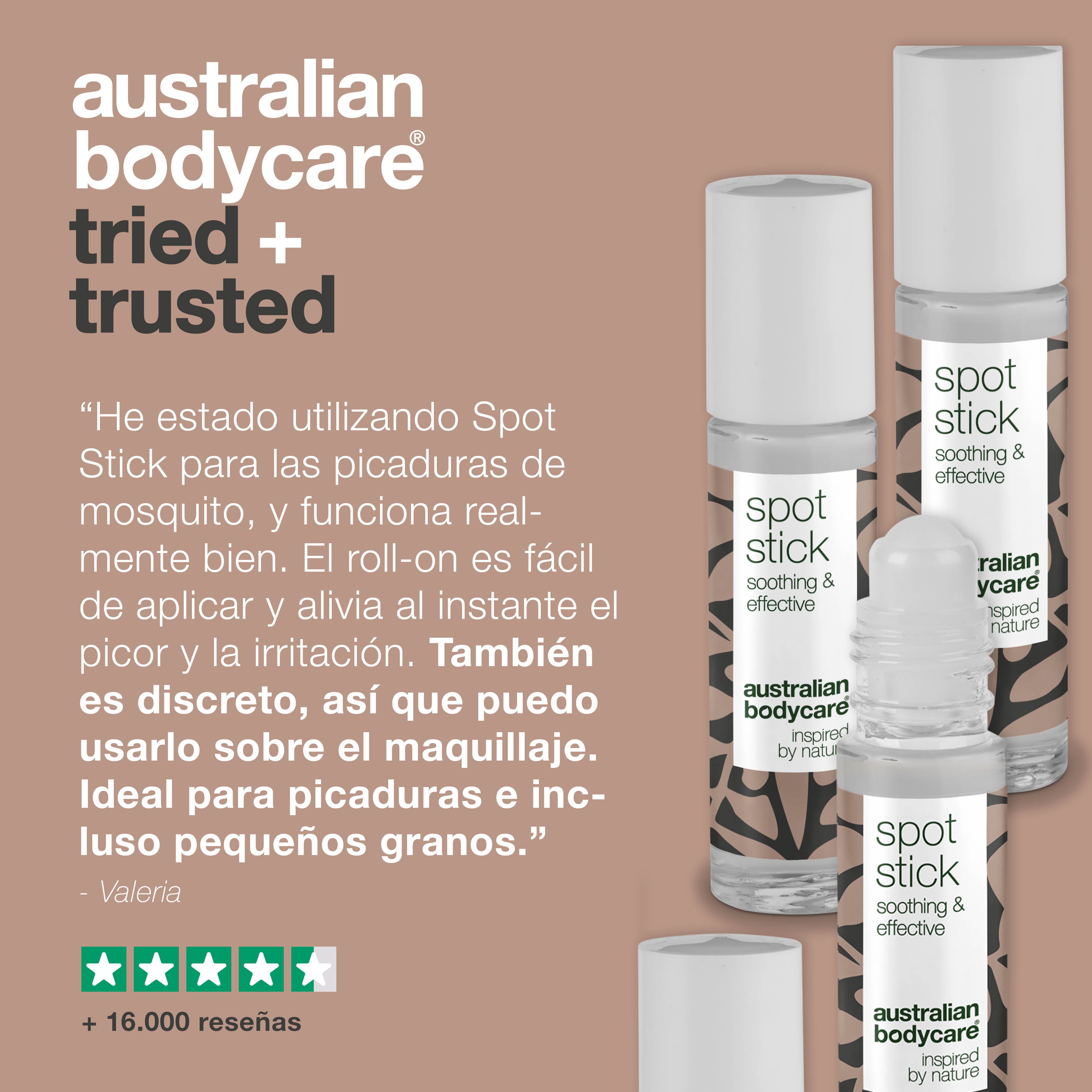 3x quitamanchas para picaduras de mosquitos — Práctico roll on stick para bacterias e irritación en picaduras de insectos