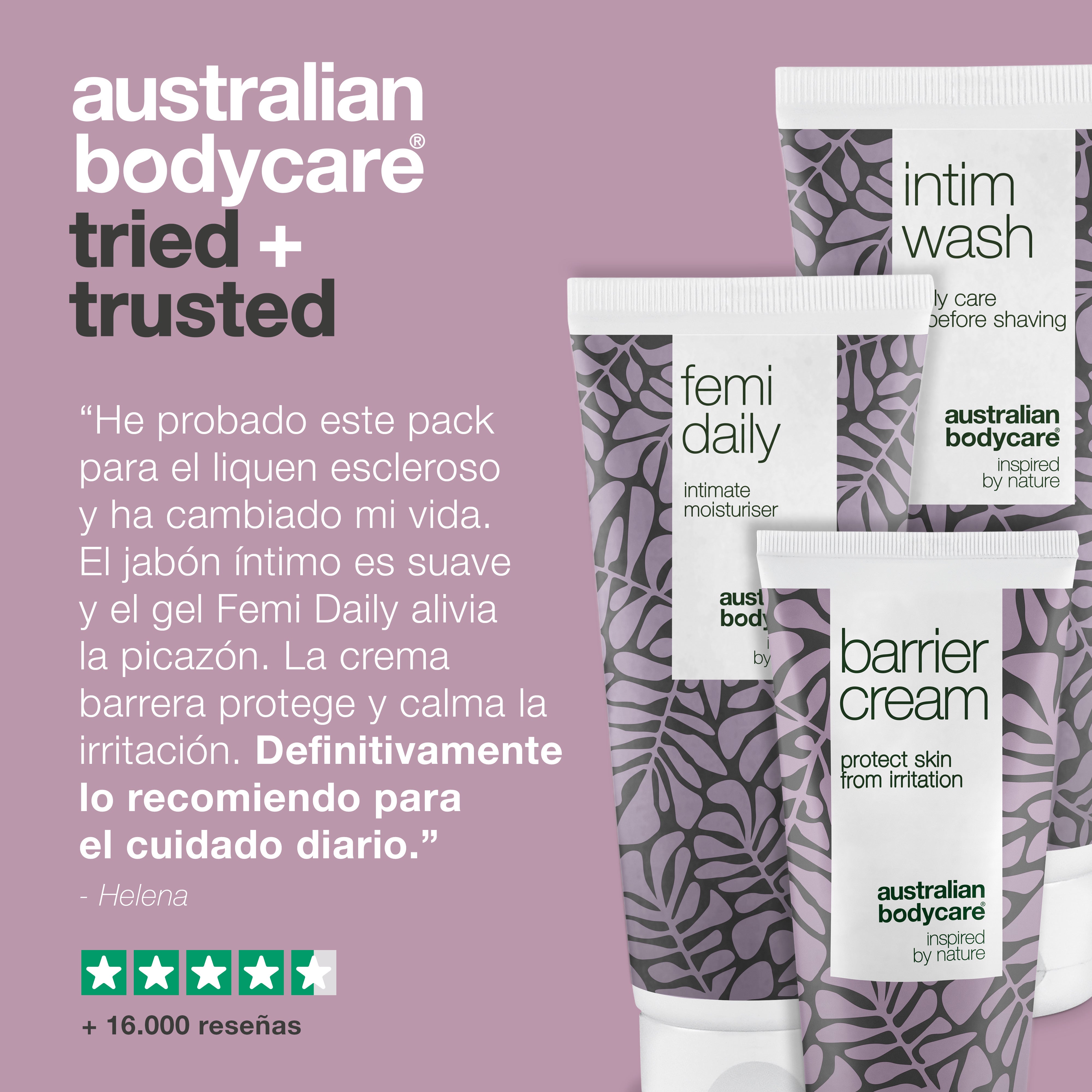 Kit para el cuidado del Liquen Escleroso — Productos íntimos calmantes que cuidan y protegen contra el picor y el dolor