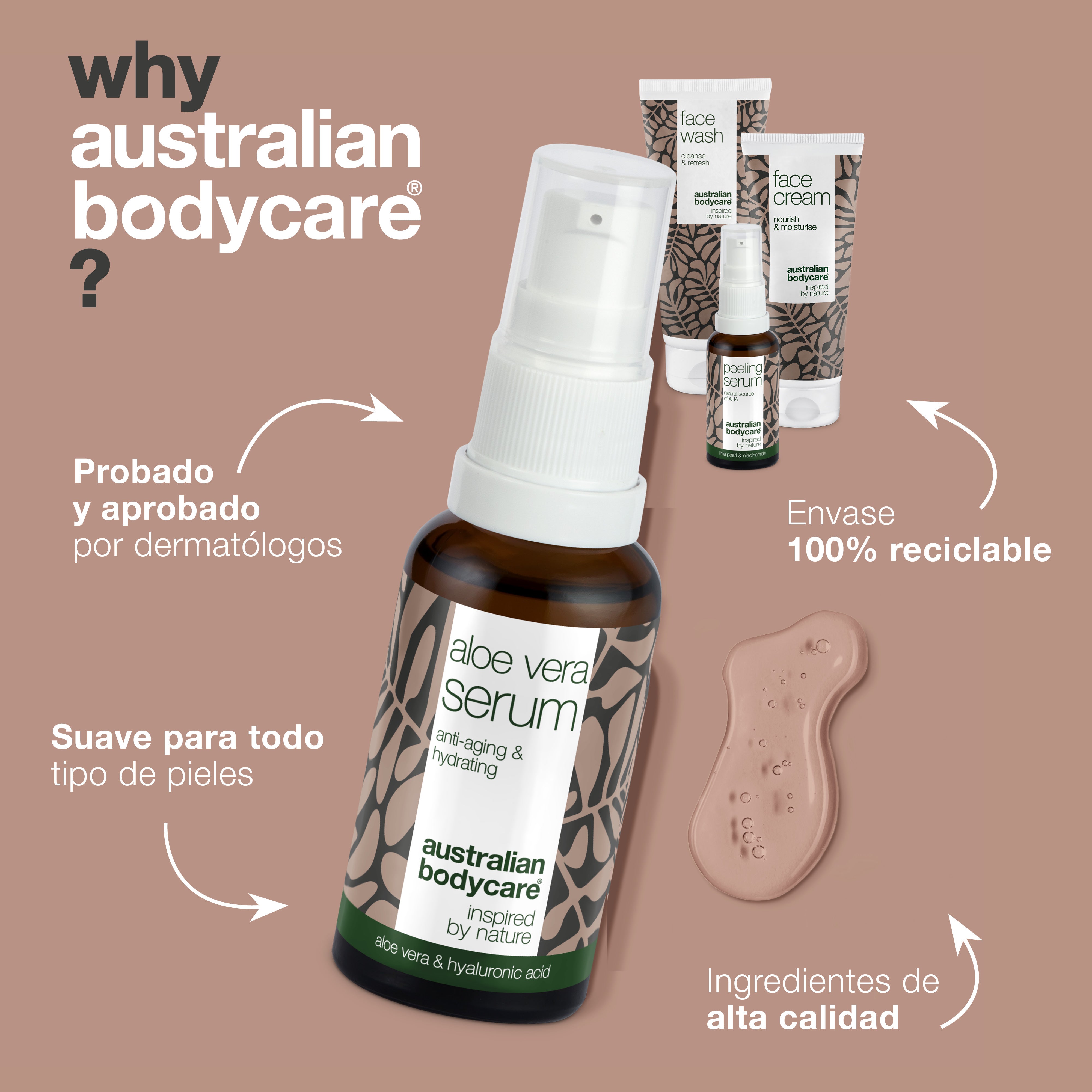 4 Productos para arrugas y piel deshidratada — Paquete Anti Age completo contra las arrugas y la piel seca del rostro
