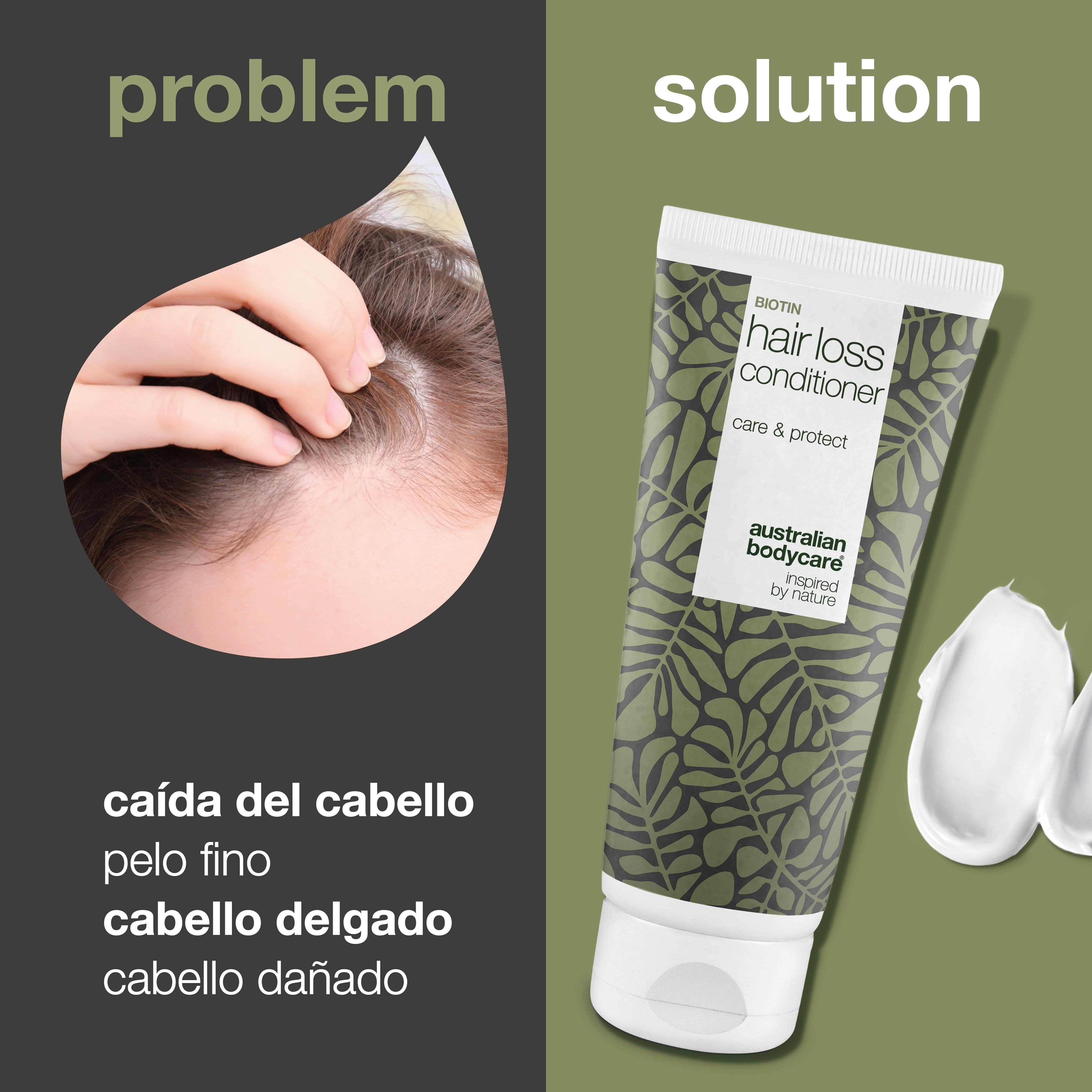 Acondicionador anticaída para cabello fino y débil — Acondicionador con Capilia Longa para el cuidado del cabello en caso de caída y adelgazamiento del cabello