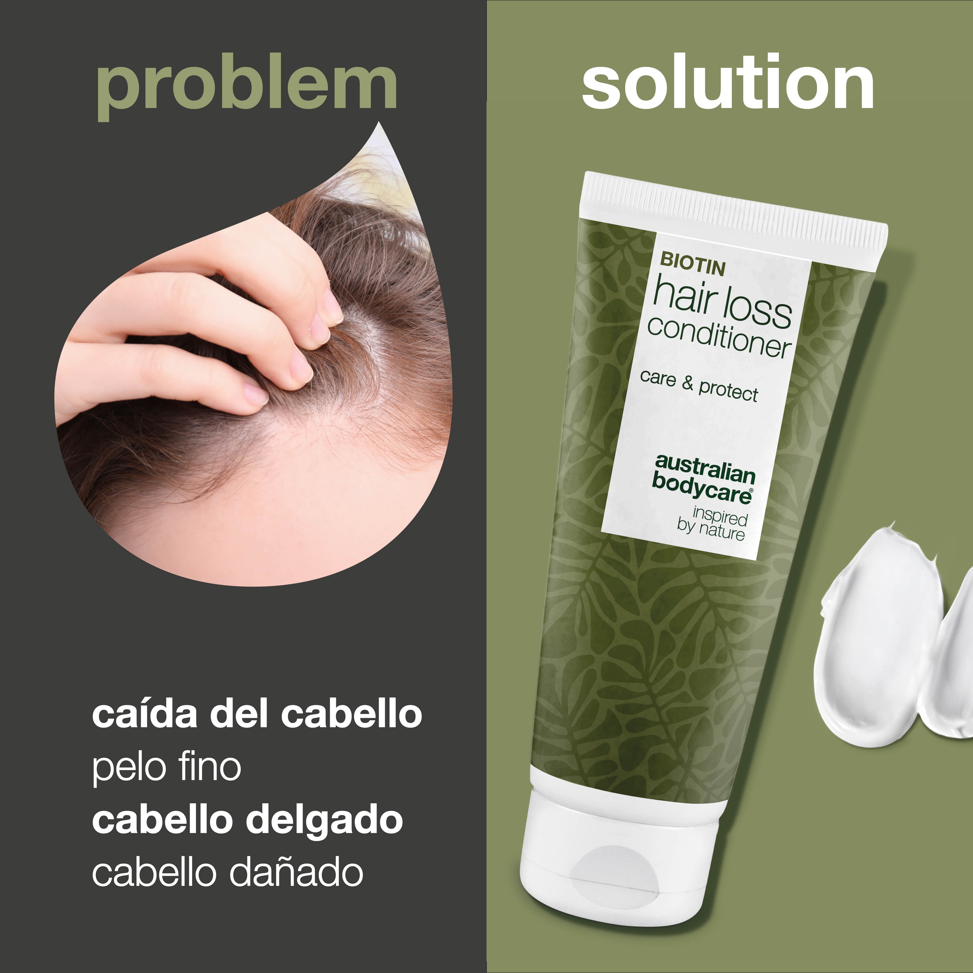 Acondicionador anticaída para cabello fino y débil — Acondicionador con Capilia Longa para el cuidado del cabello en caso de caída y adelgazamiento del cabello