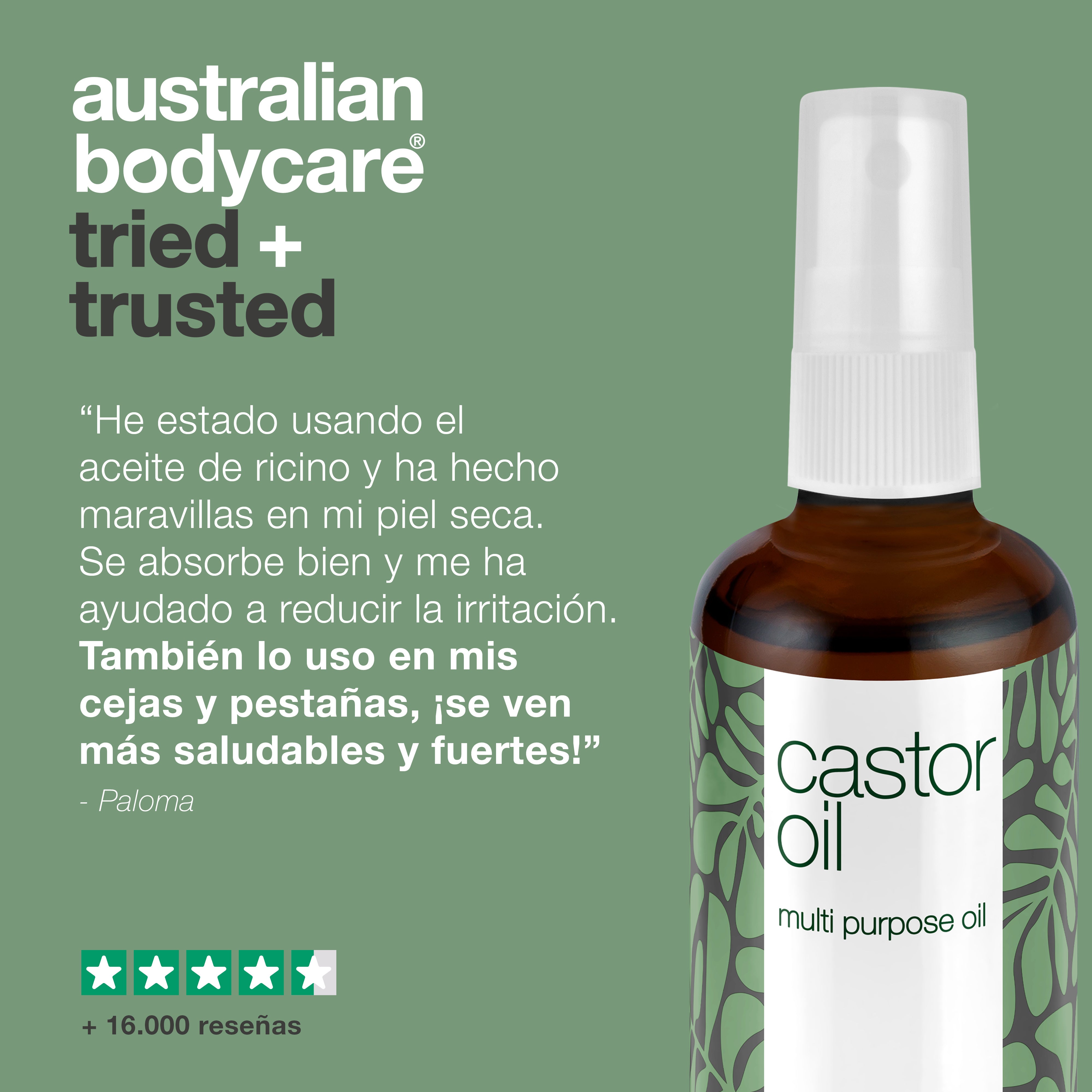 Aceite de ricino – Aceite multiusos para cabello y piel – Aceite de ricino para piel, cabello, cejas y pestañas secas