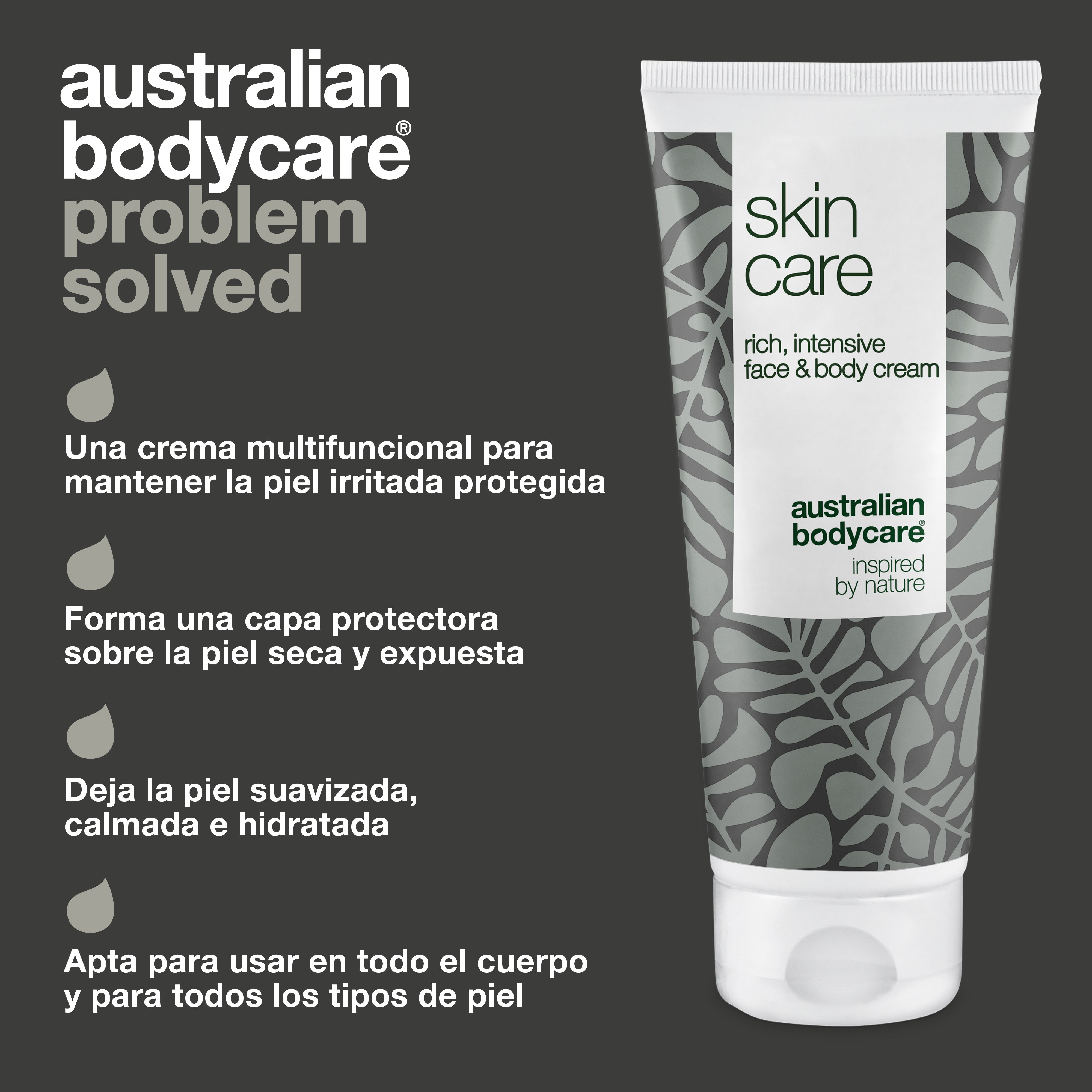 Crema Skin Care para pieles muy secas — Crema multiusos calmante e hidratante para rostro y cuerpo