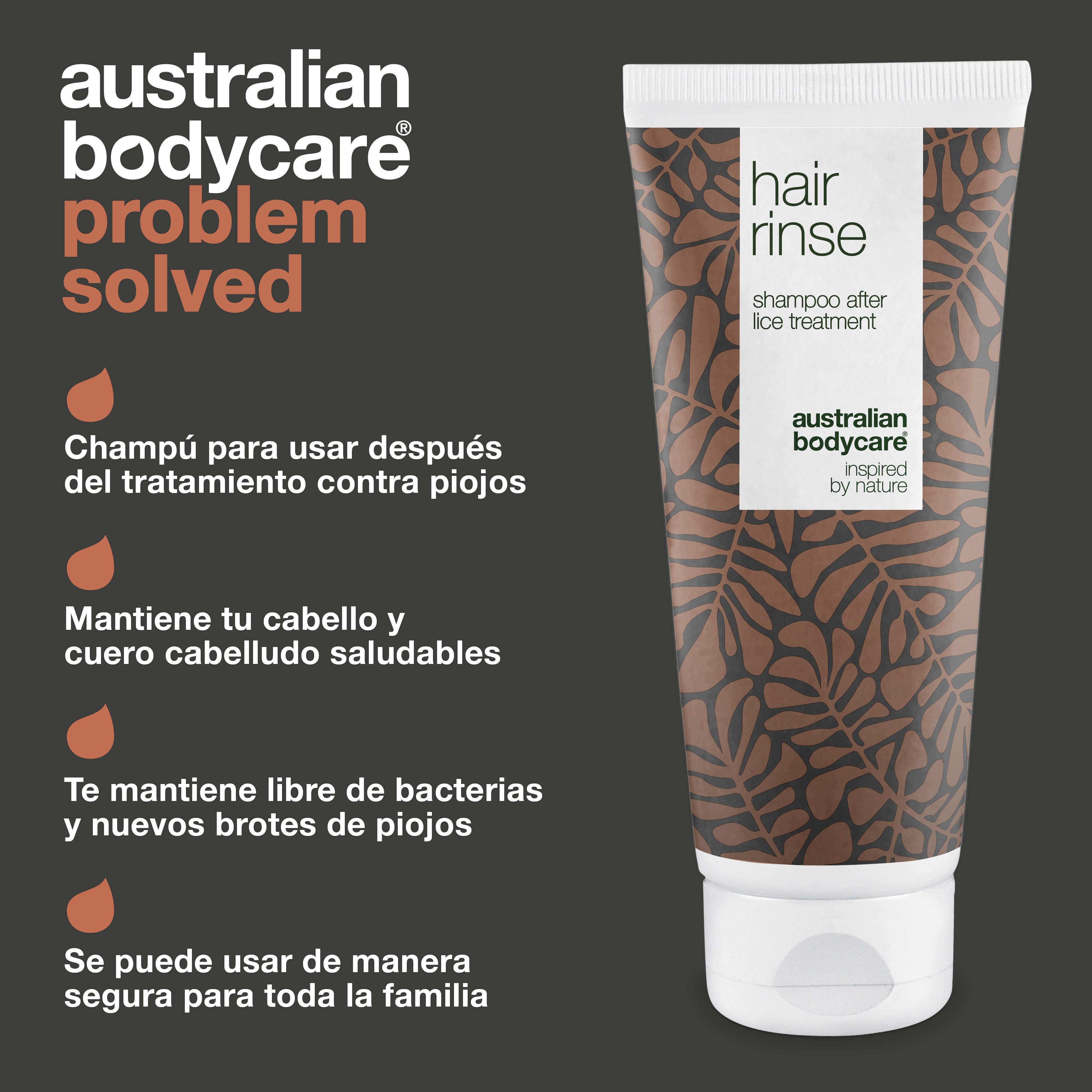 Champú contra piojos con aceite de árbol de té: champú para prevenir los piojos y lavar el cabello después del tratamiento contra los piojos
