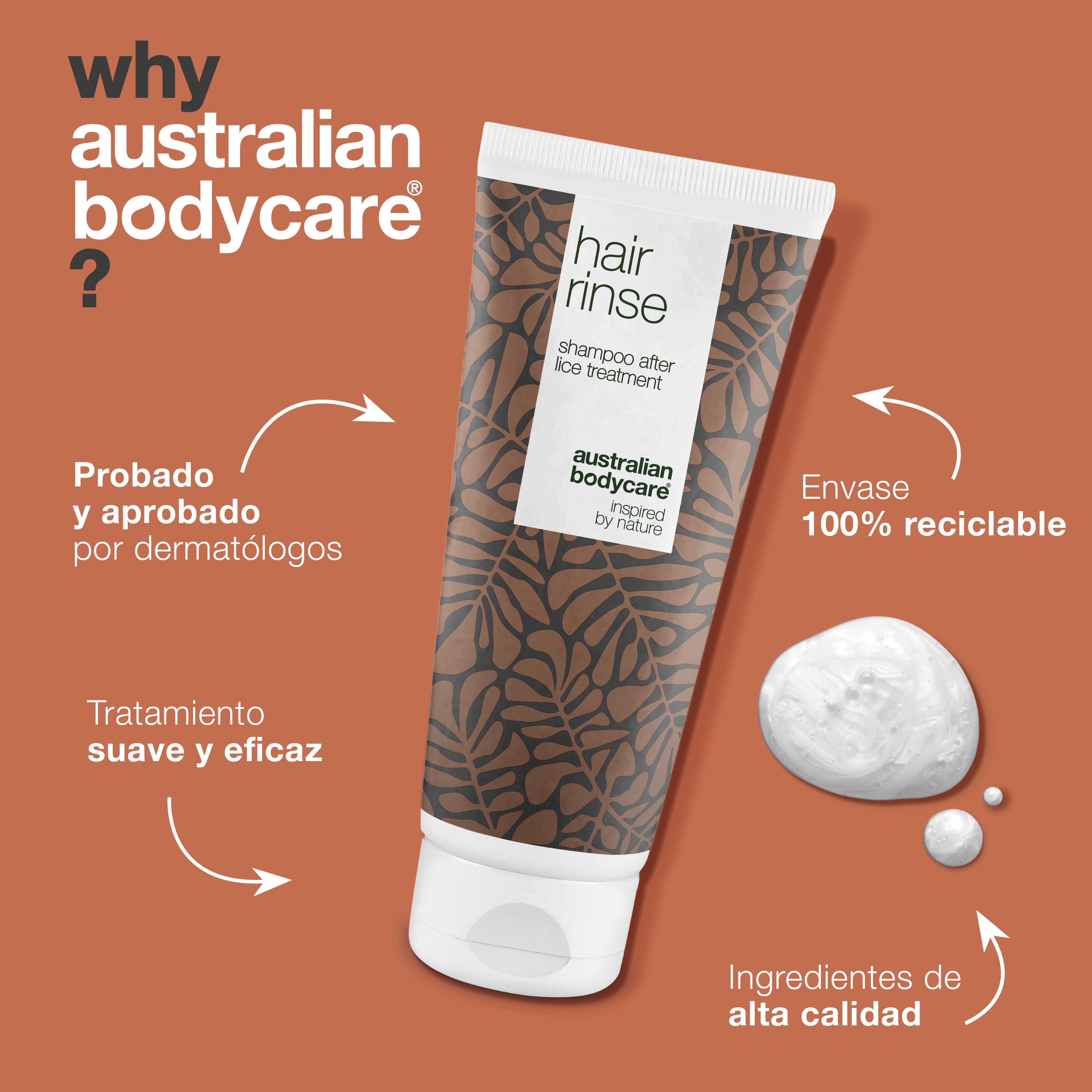 Champú contra piojos con aceite de árbol de té: champú para prevenir los piojos y lavar el cabello después del tratamiento contra los piojos