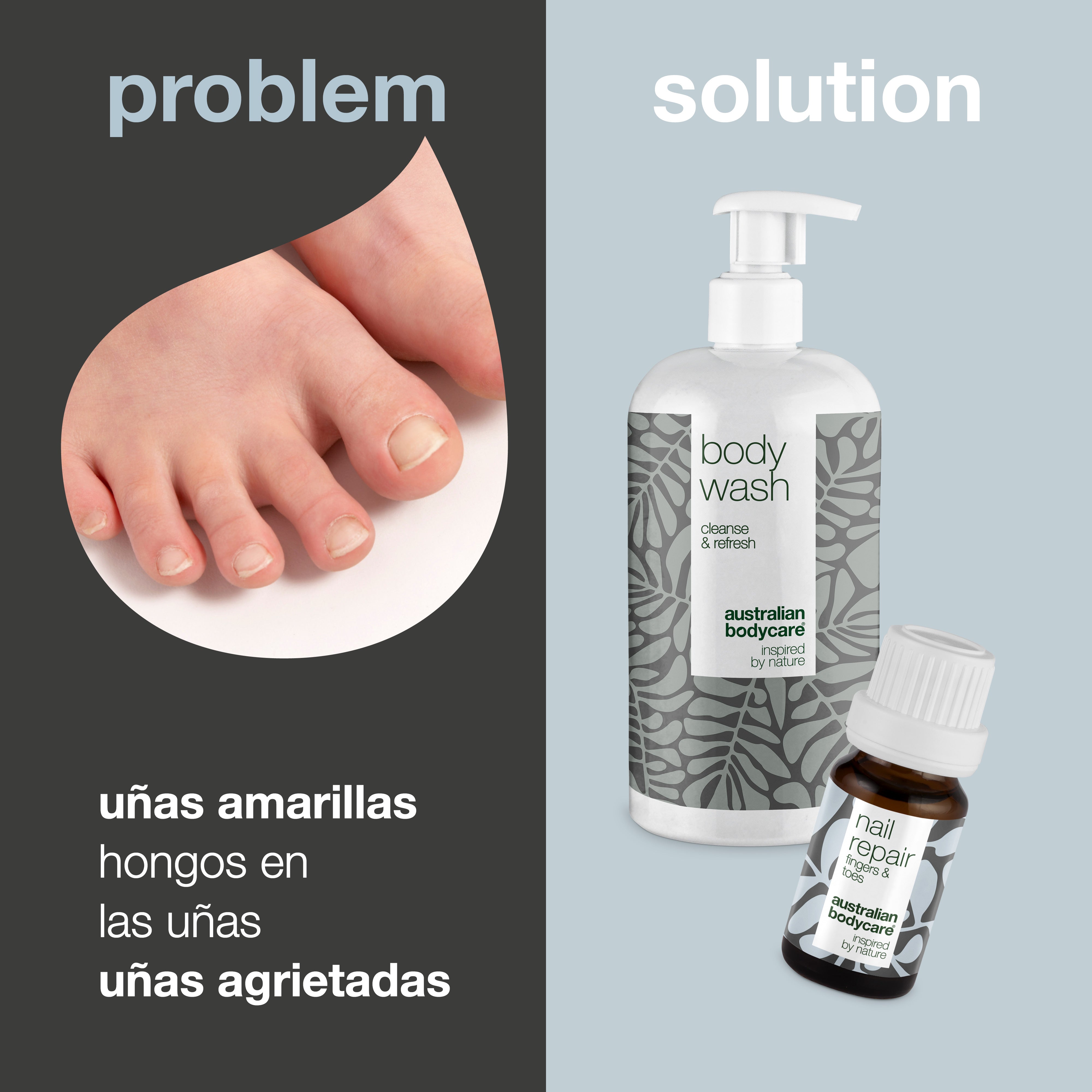 Cuidado de uñas para uñas amarillas y hongos en las uñas — 2 productos para uñas amarillas y hongos en las uñas