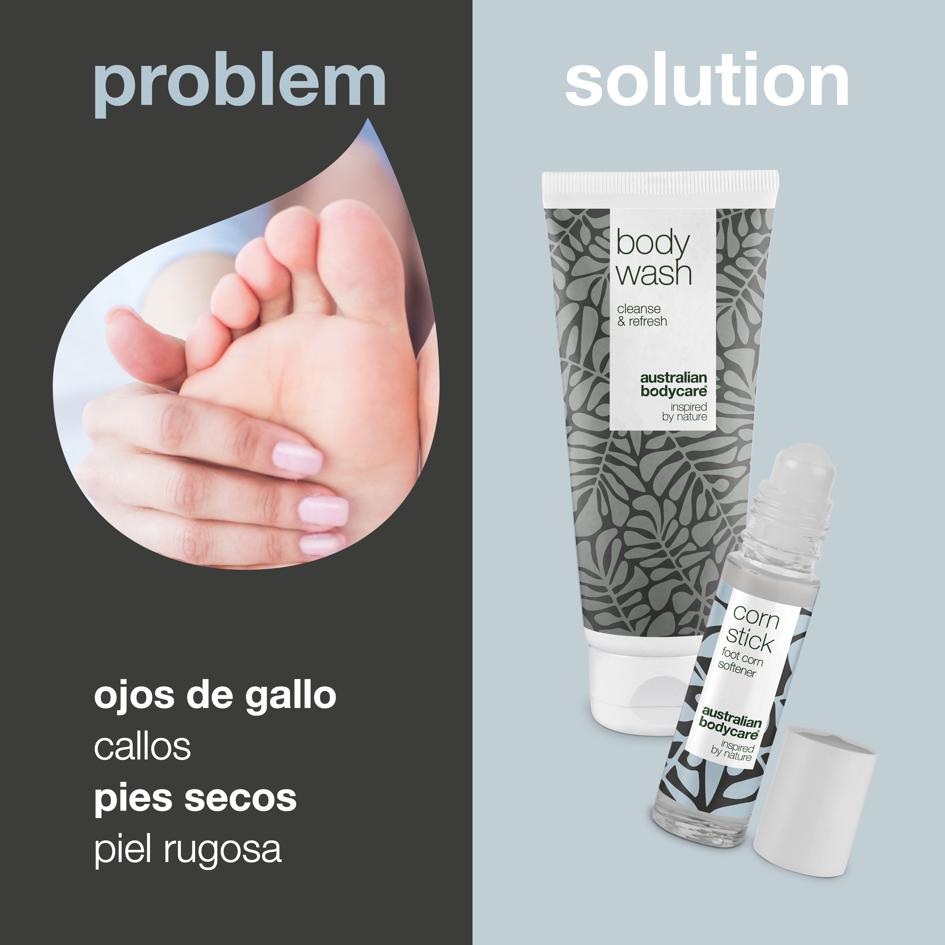 2 productos para callos en los pies — 2 productos para callos en los pies y durezas en los pies