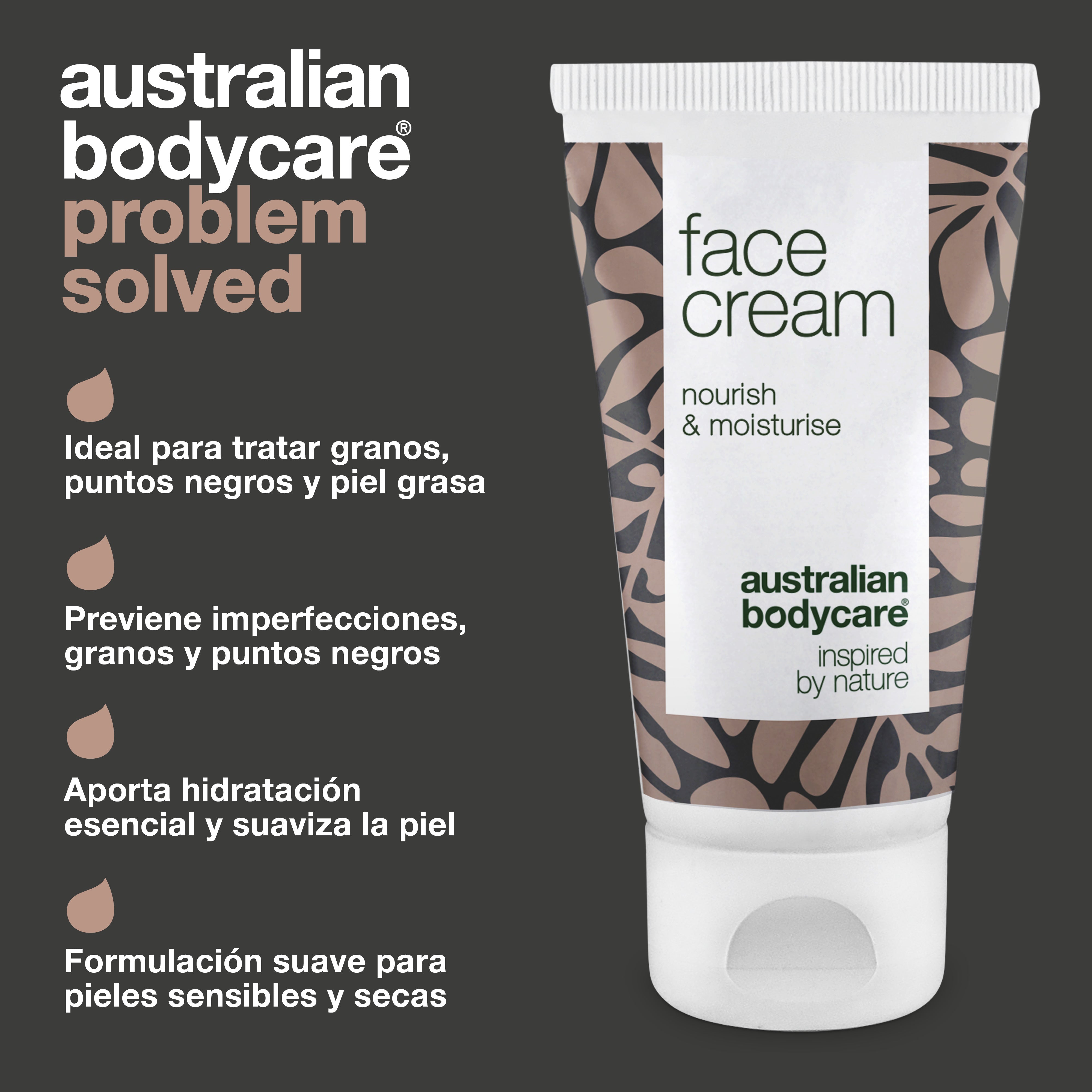 Crema de día para pieles secas — Crema facial para pieles secas y espinillas