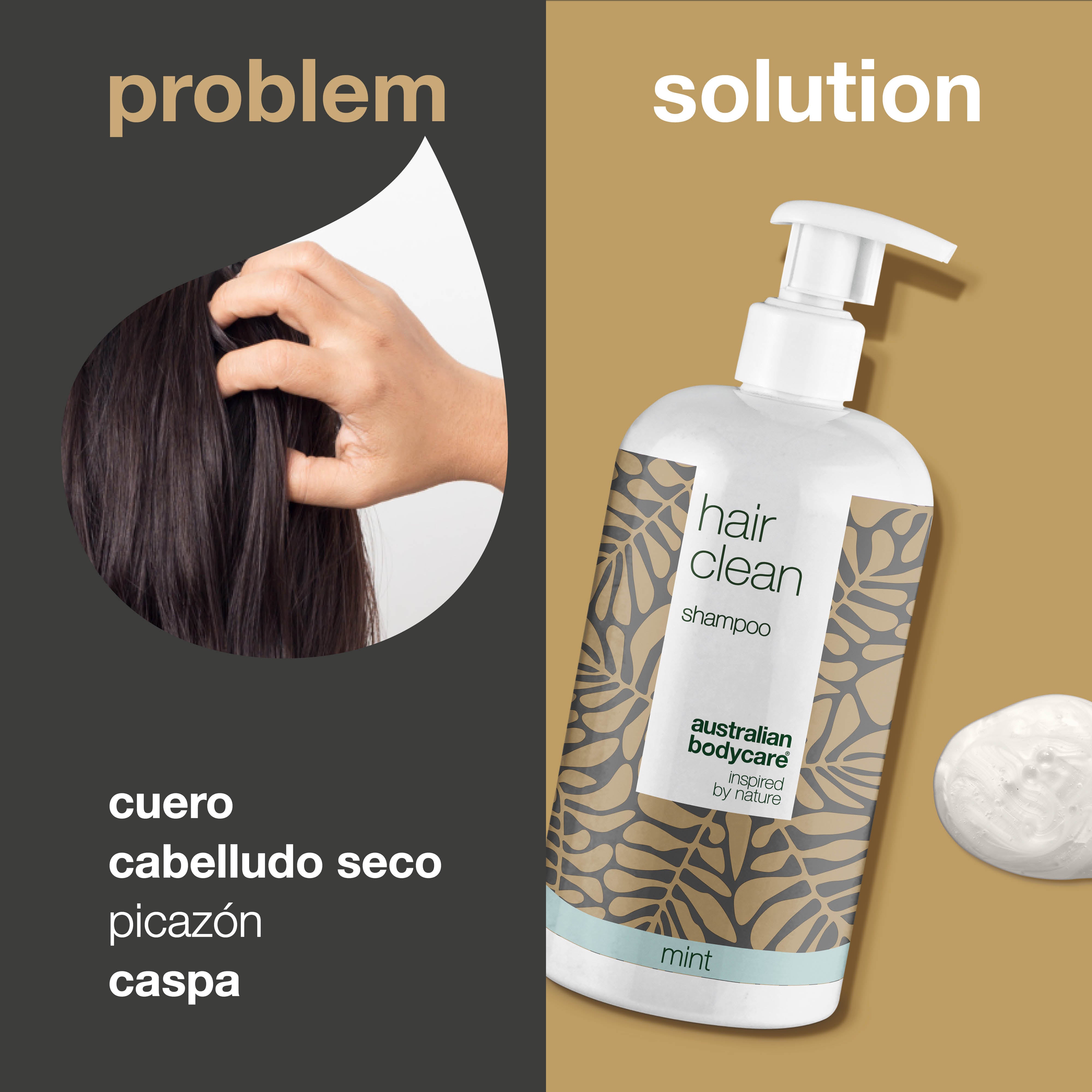 Champú 4x3 Tea Tree 500ml Menta - Paquete — Paquete con 4 champús (500 ml): Aceite de Árbol de Té Menta