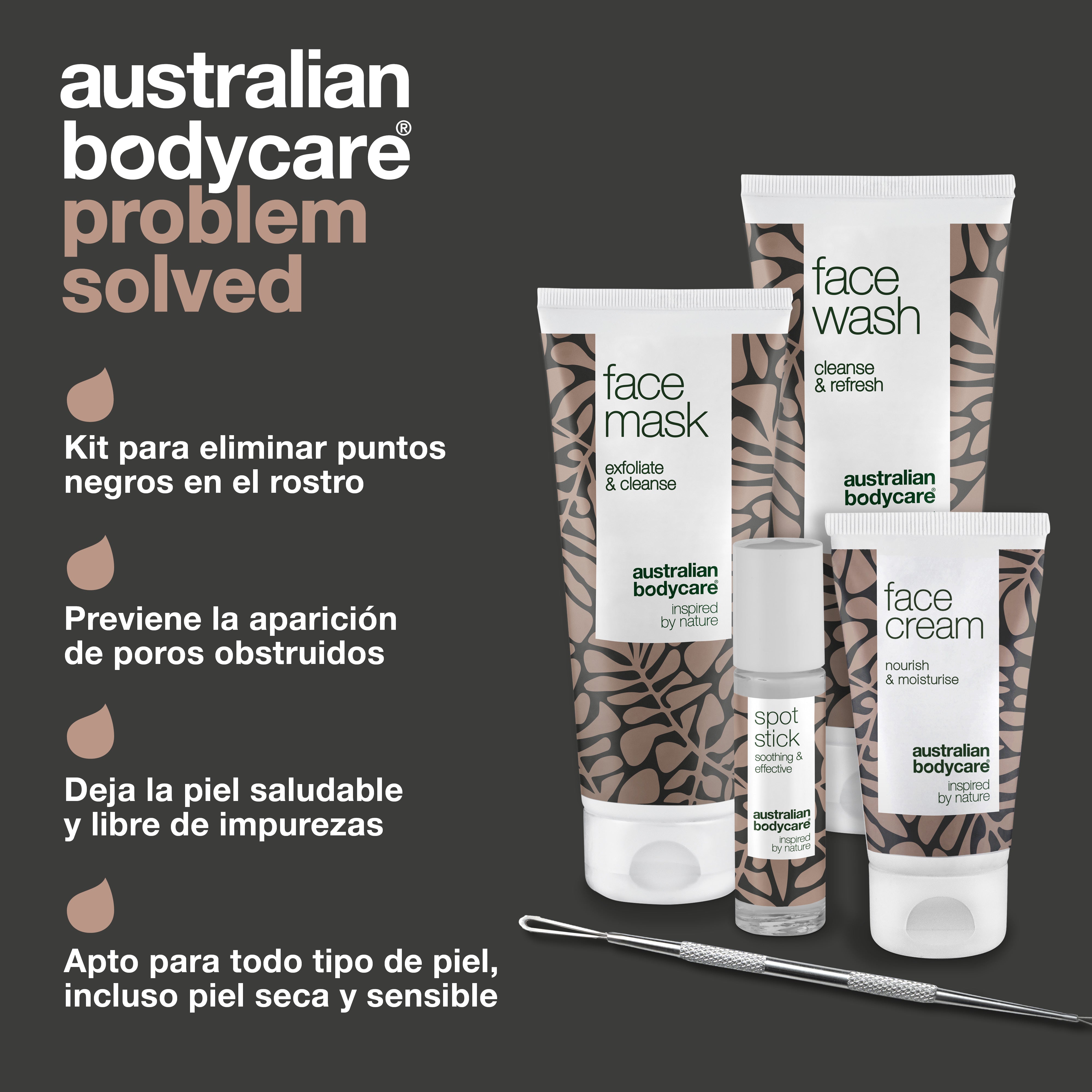 Kit para puntos negros: 5x productos para eliminar los puntos negros de la nariz y la cara