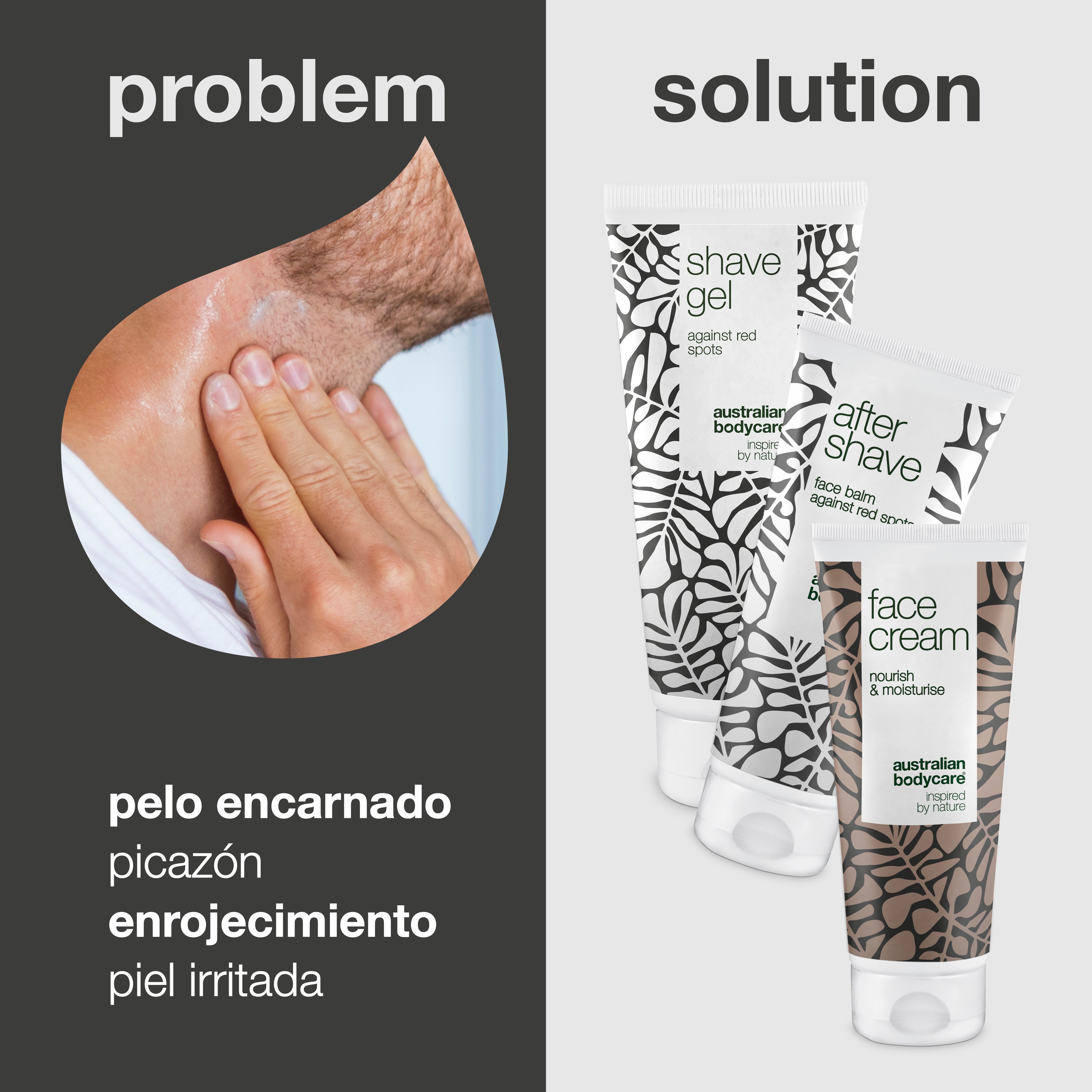 3x productos para las erupciones causadas por el afeitado y el sarpullido: un afeitado limpio y libre de irritaciones y vellos encarnados.