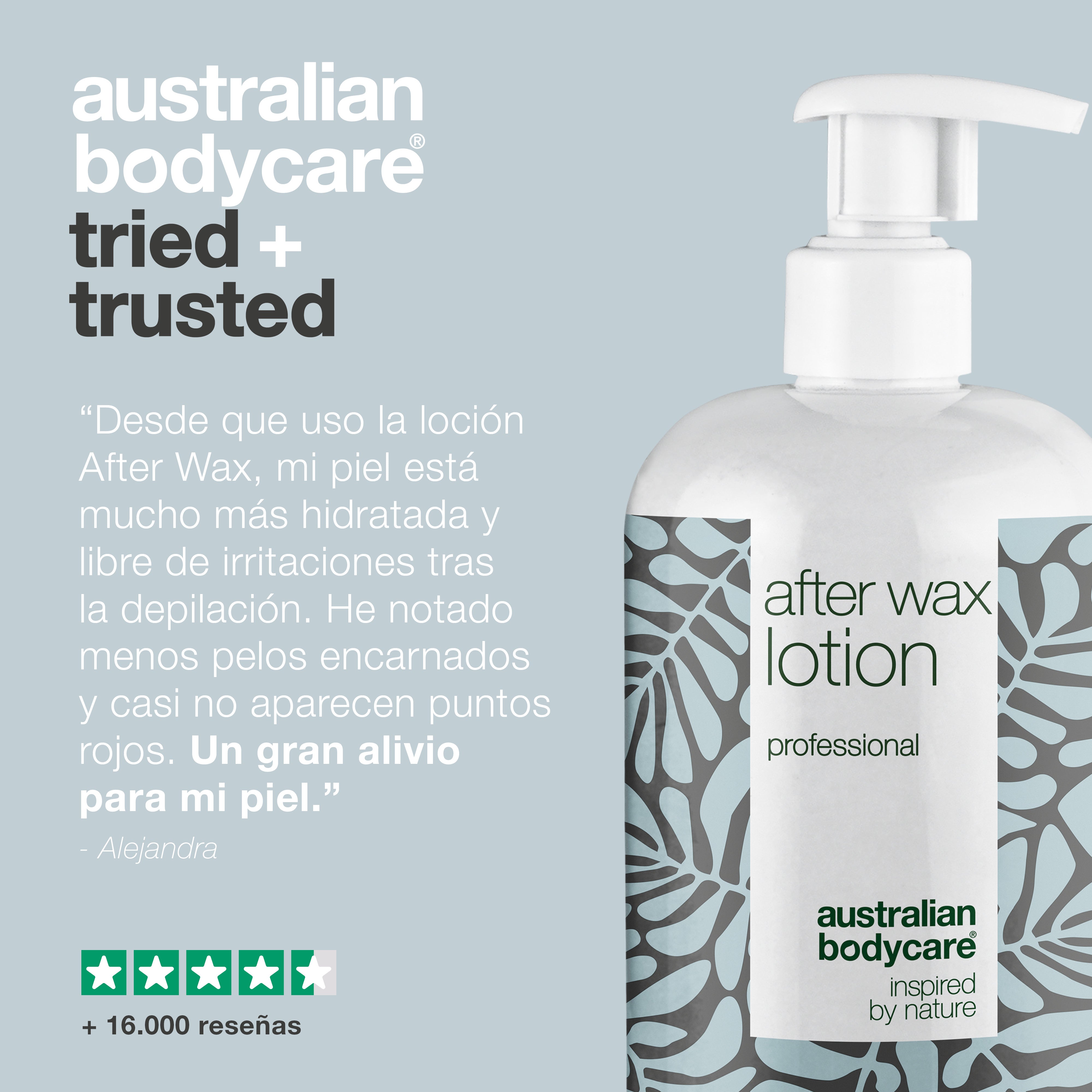 After Wax Lotion: loción para usar después de la depilación