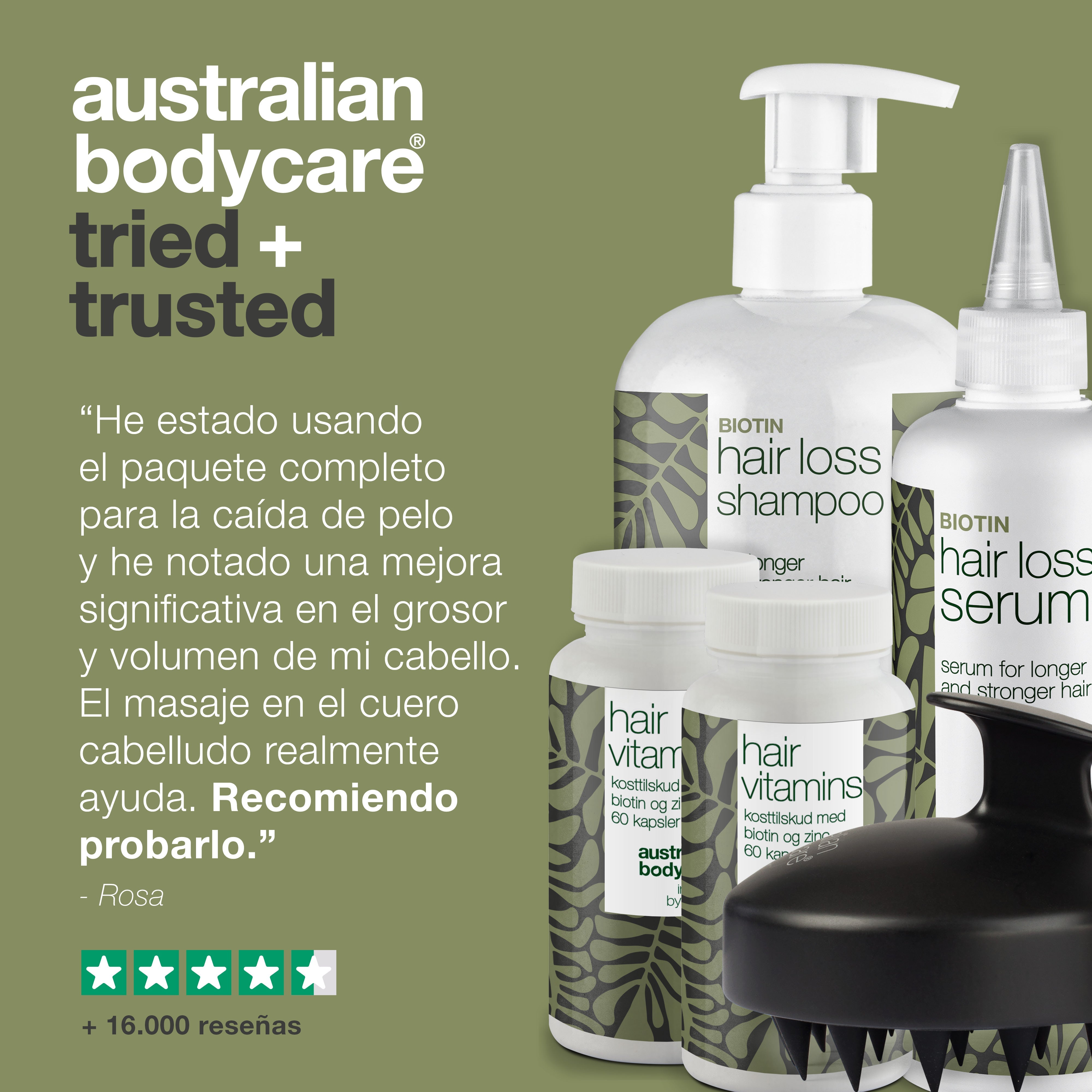 Paquete completo anticaída con productos XL: 5 productos para el cuidado diario de la caída del cabello, cabello fino y fino