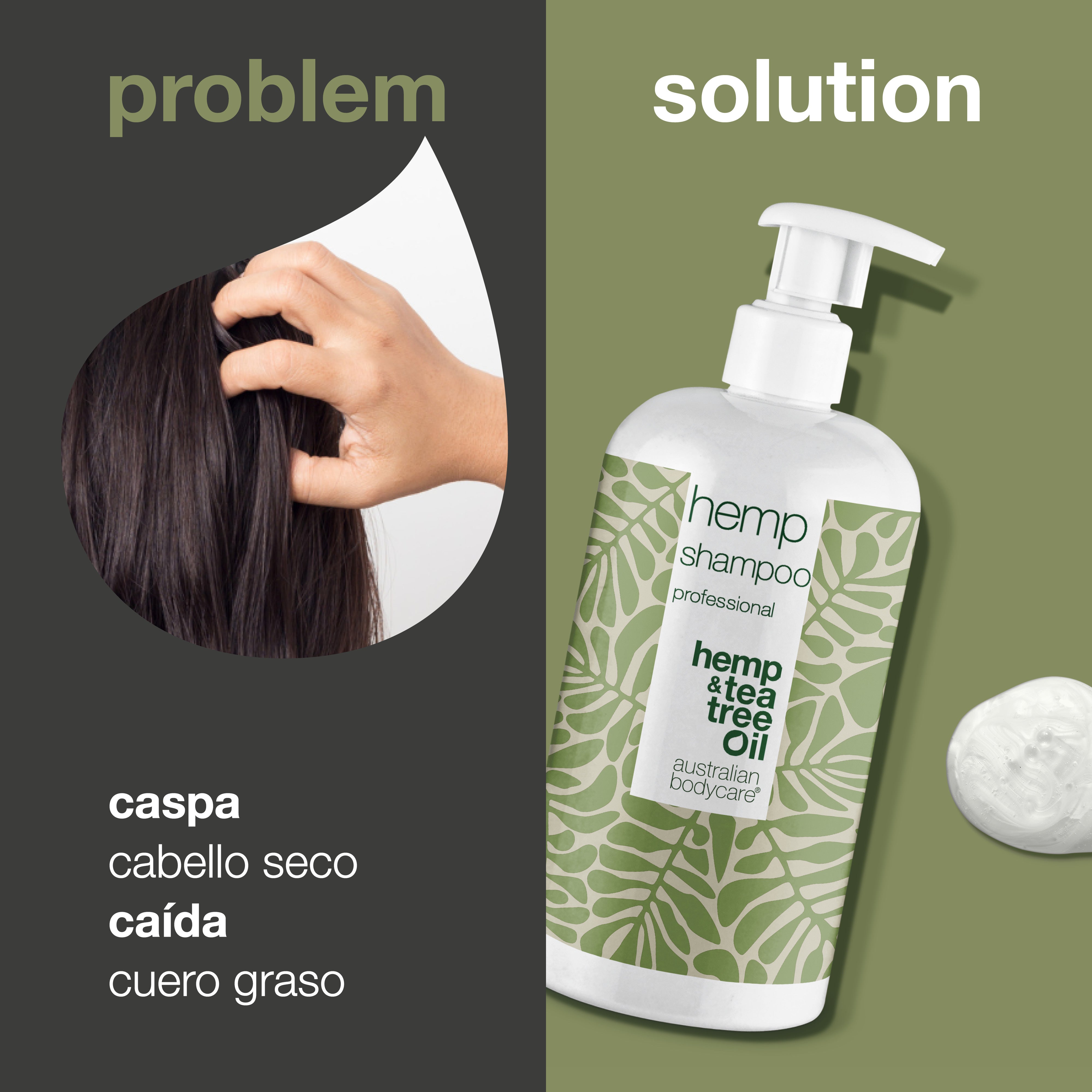Champú de cáñamo para cabello seco y cuero cabelludo equilibrado: el champú de cáñamo proporciona hidratación y nutrición profundas al mismo tiempo que ayuda a mantener un cuero cabelludo equilibrado y saludable.