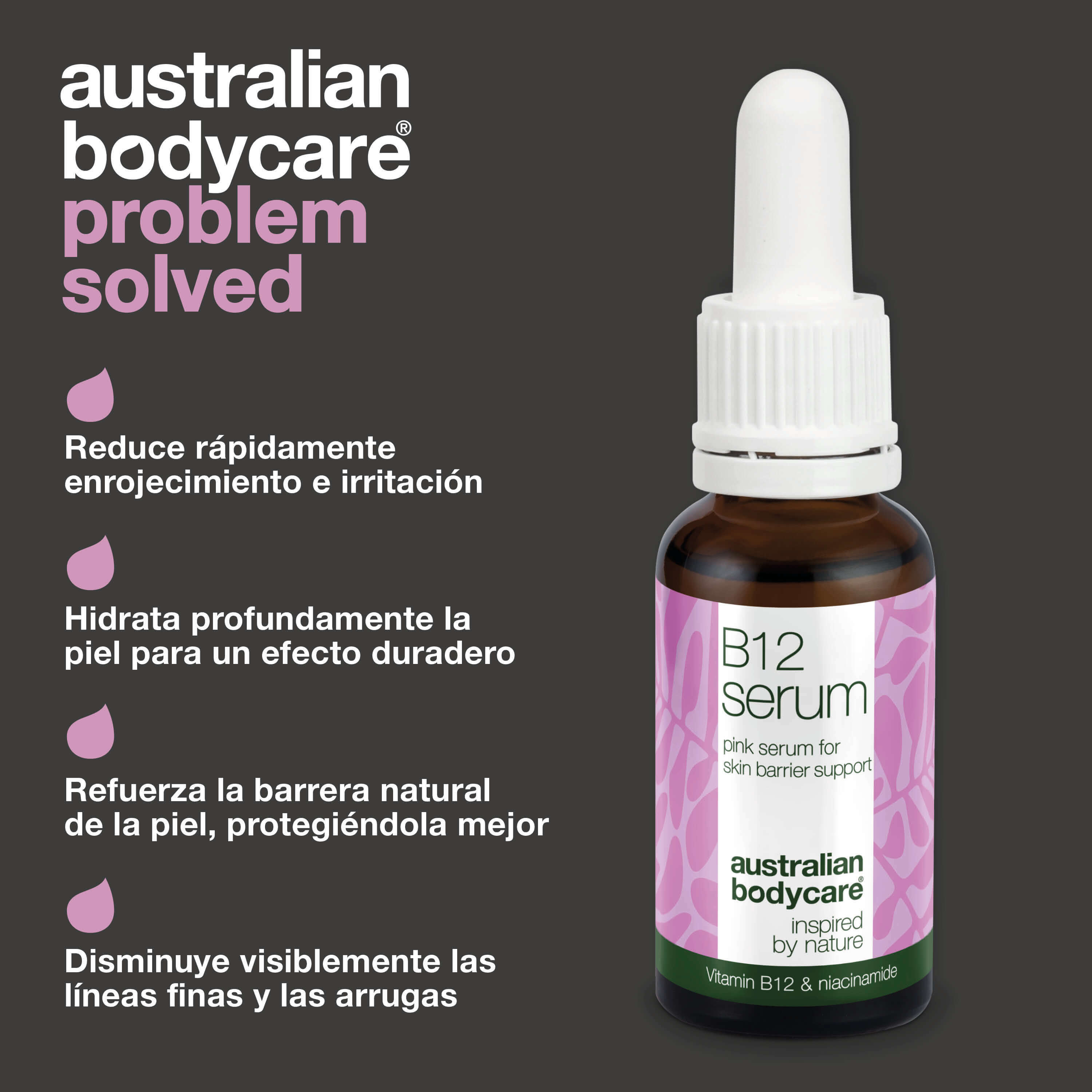 B12 Pink Serum – Reduce el enrojecimiento y fortalece la piel — B12 Pink Serum reduce el enrojecimiento y fortalece la barrera cutánea. Ideal para pieles secas y sensibles.