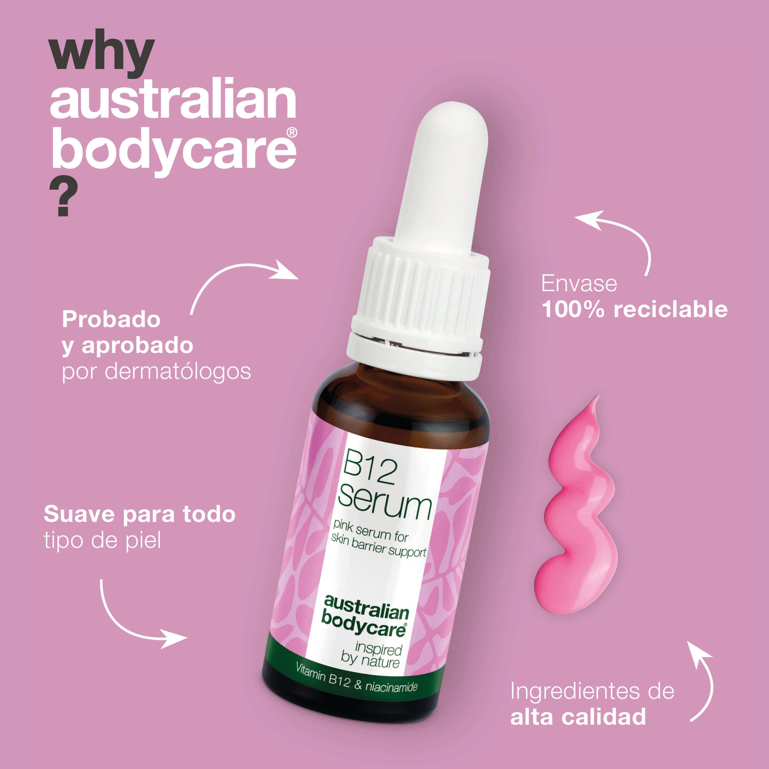 B12 Pink Serum – Reduce el enrojecimiento y fortalece la piel — B12 Pink Serum reduce el enrojecimiento y fortalece la barrera cutánea. Ideal para pieles secas y sensibles.