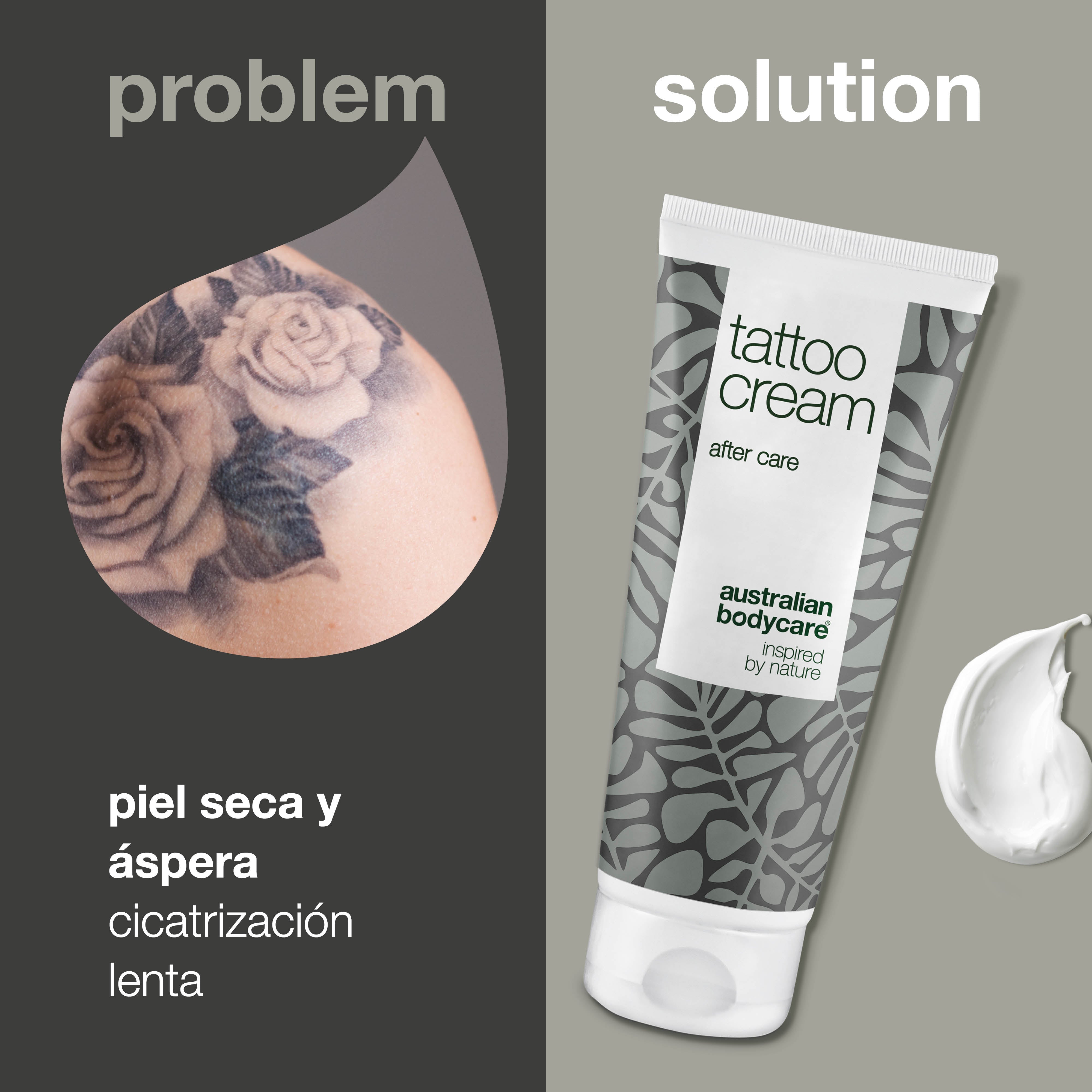 Crema para tatuajes: calma, hidrata y preserva el color: la crema para tatuajes con pantenol y aceite de ricino hidrata, protege y nutre los tatuajes. Mantiene los colores vibrantes y la piel suave.